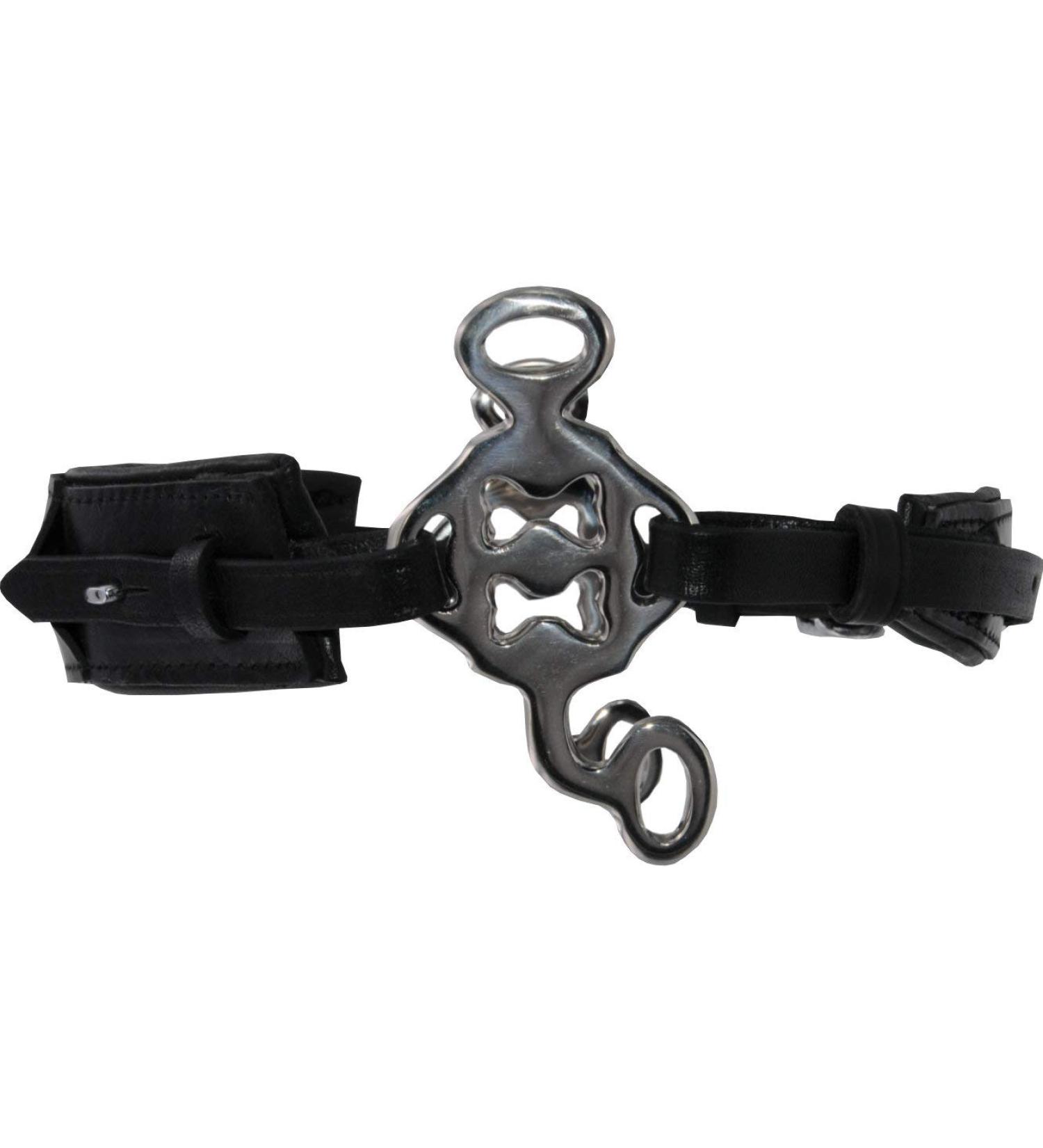 AMKA Hackamore Bitless Leather Bridle - 3-Way Adjustable with Baroque Straps for Optimal Comfort - International Shipping Available - Buy Online on SooperMarket.com