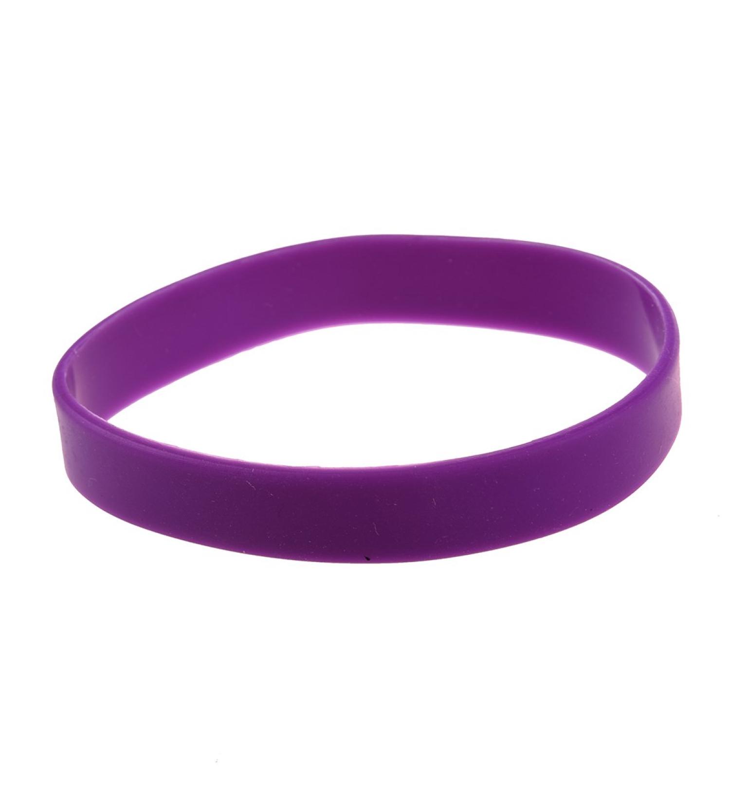 Bakemoro Fashion Purple Silicone Rubber Band Bracelet - Stylish Elastic Bangle for All Occasions - Buy Online on SooperMarket.com