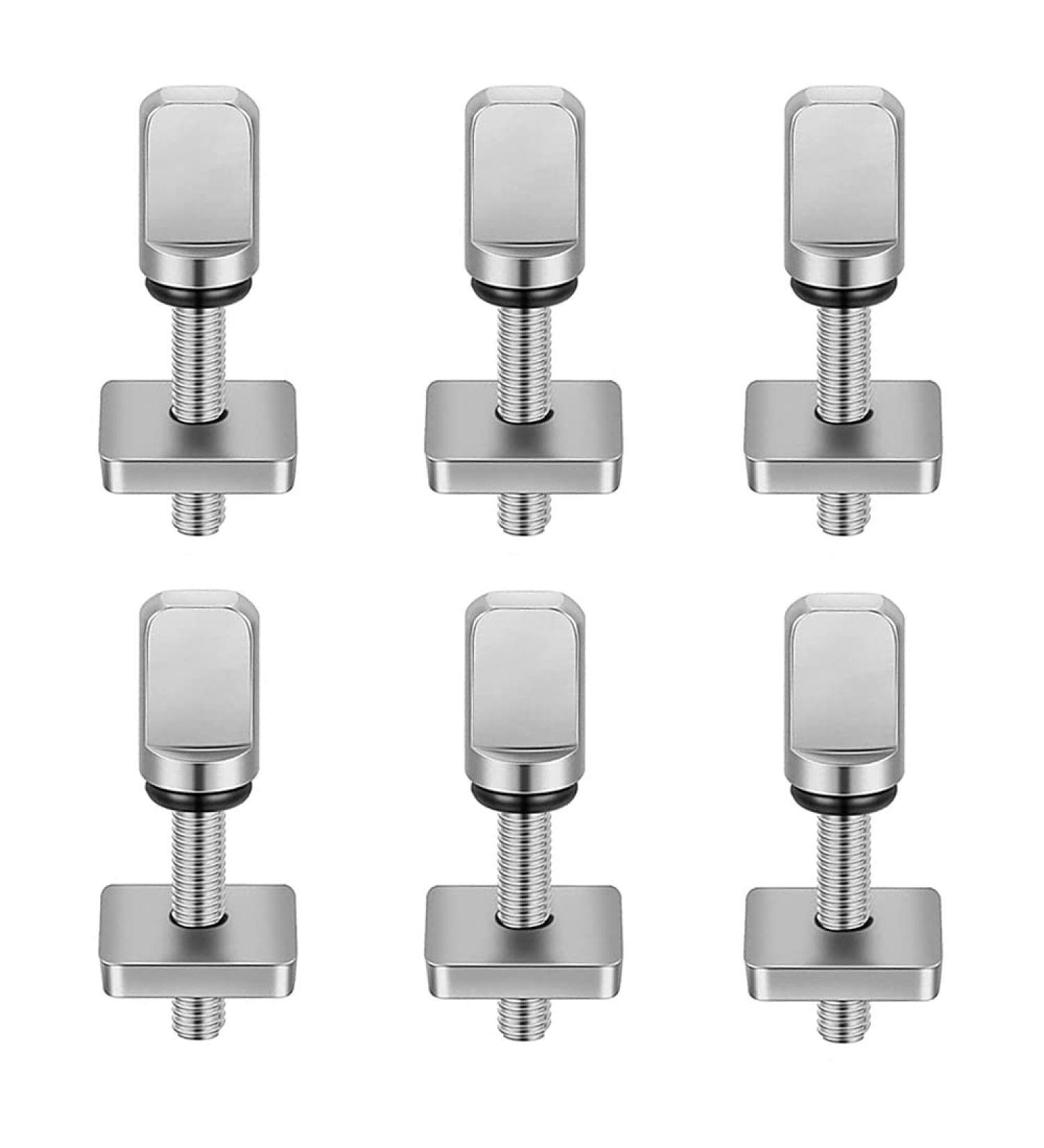 6Pcs Stainless Steel Surfboard Fin Screws - Tool-Free Thumb Screws for SUP, Longboard, Paddleboard - Surfing Accessories - Buy Online on SooperMarket.com