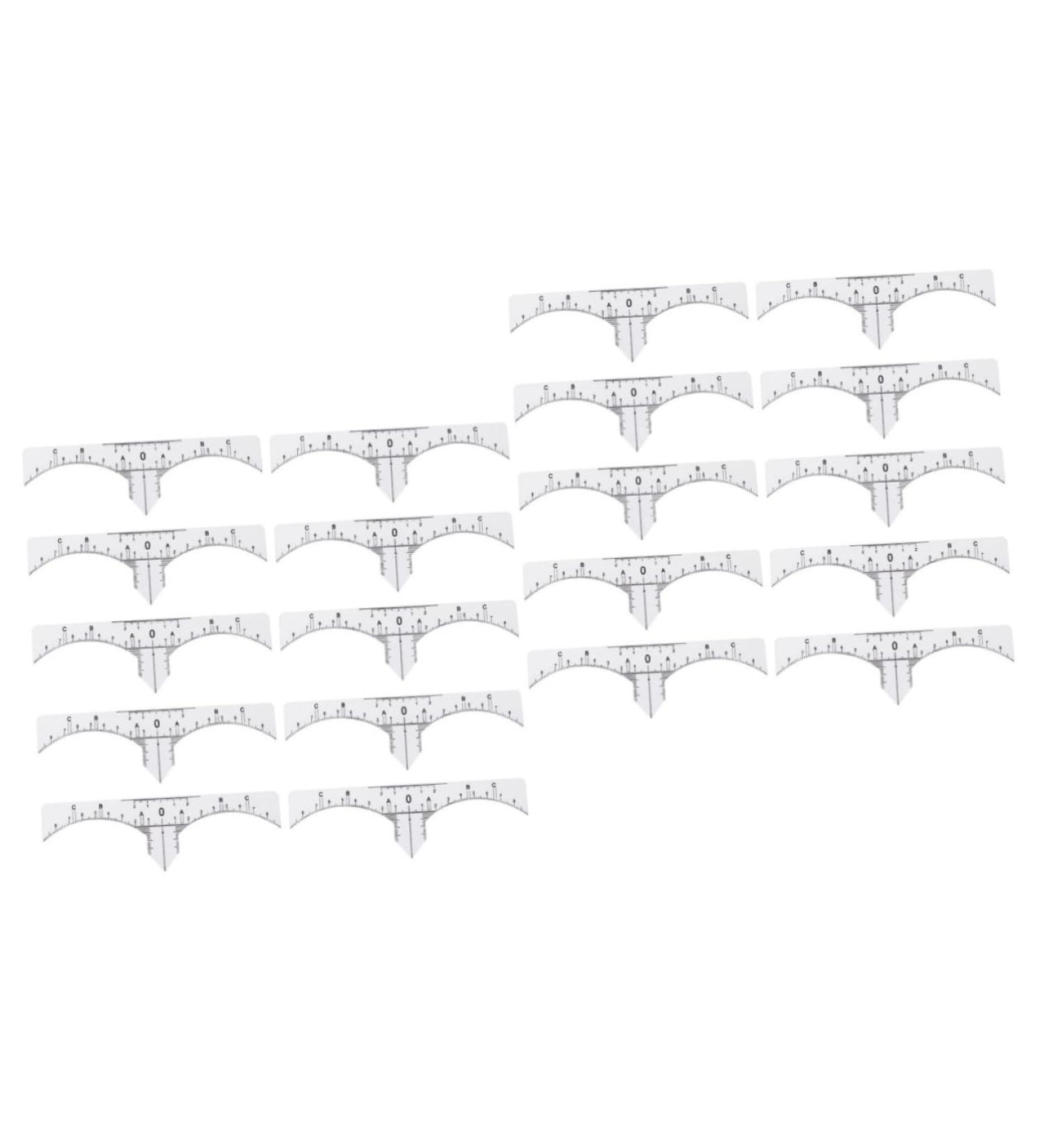 NOLITOY 20 Pcs Eyebrow Guide Measure Tool Microblading Eyebrow Ruler Artifact Disposable - Buy Online on SooperMarket.com
