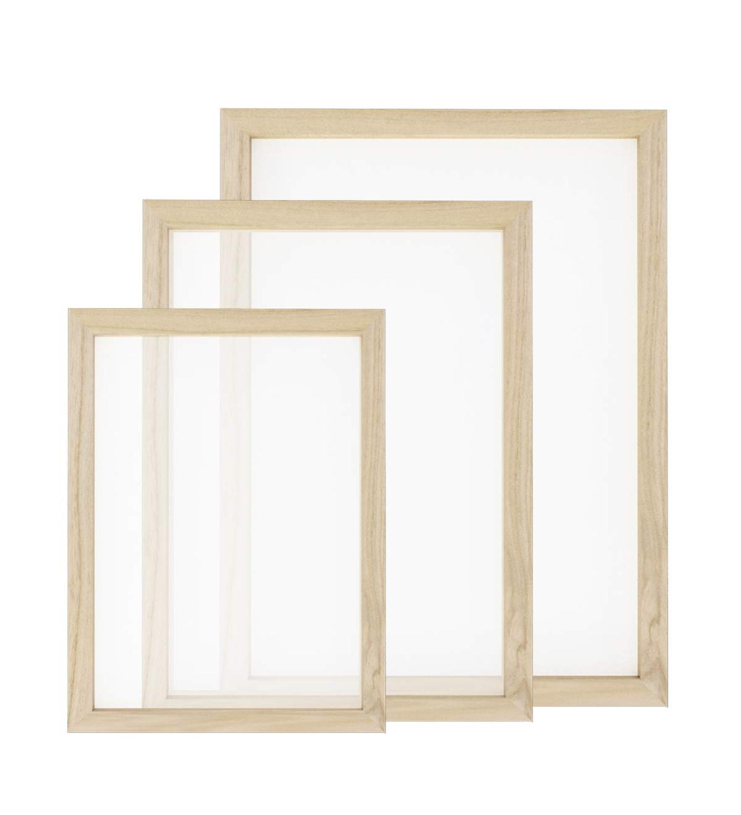 Worown Wooden Paper Making Mould Frame - DIY Paper Craft and Dried Flower Handcraft - 3 Sizes Available - Buy Online on SooperMarket.com