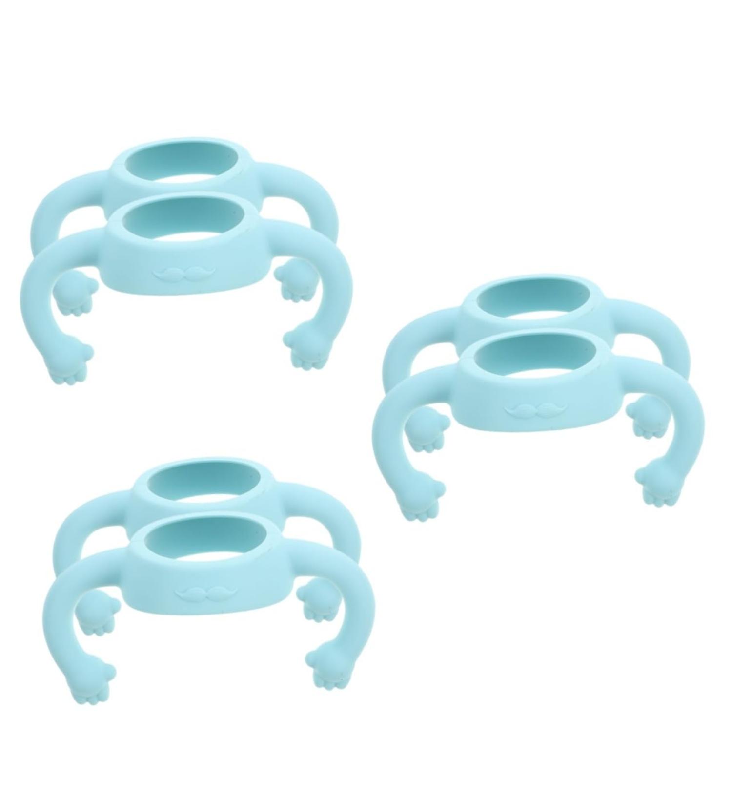 ibasenice 6 Pcs Bottle Handle Bottle Grip Bottle Grip Bottle Grip Silicone Bottle Grip Handle Milk Bottle Grips Silicone Soft Child Feeding Bottle 14.00X5.00X5.00CMx3pcs Sky-bluex3pcs - Buy Online on SooperMarket.com