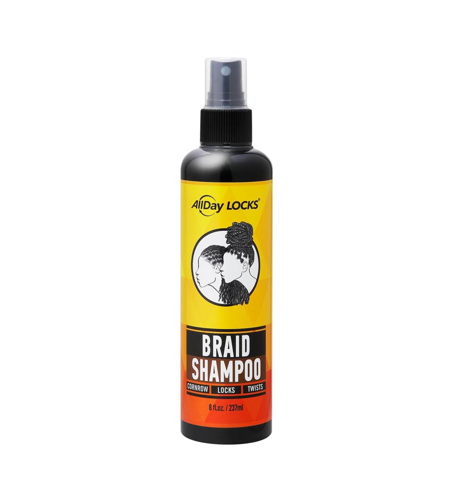 AllDay Locks Rinse-Free Shampoo | Refreshing Formula for Locs Braids & Weaves | 8 oz - Eliminates Itchiness & Dryness - Buy Online on SooperMarket.com