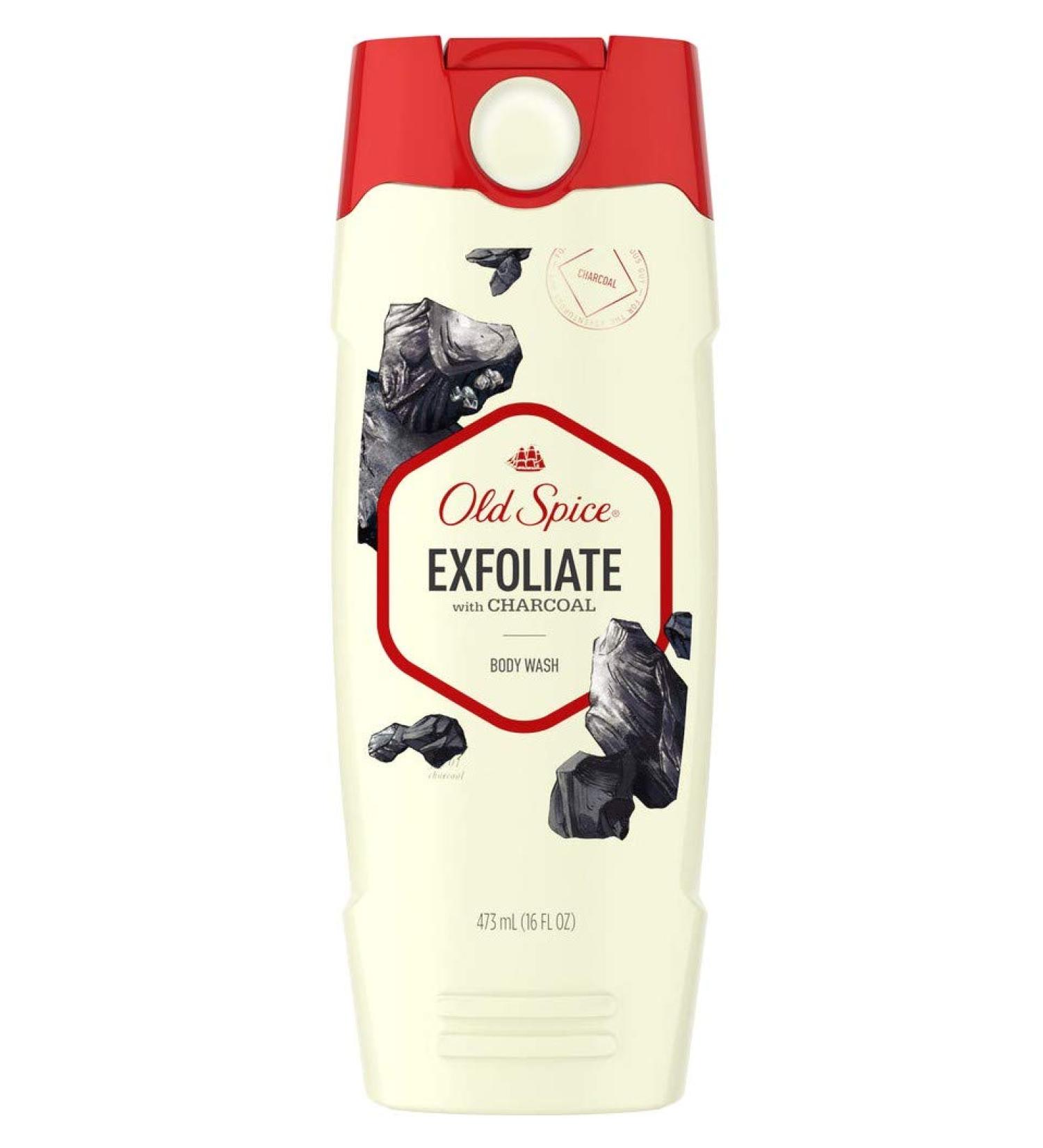 Old Spice Body Wash for Men Exfoliate with Charcoal 16 fl oz. (Pack of 2) Citrus 16 Fl Oz (Pack of 2)