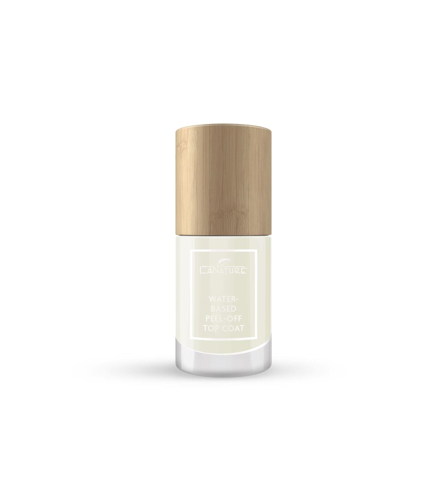 LaNature Vegan Water-Based Nail Polish | Peel-Off Transparent Top Coat 10 ml - Eco-Friendly & Cruelty-Free - Buy Online on SooperMarket.com