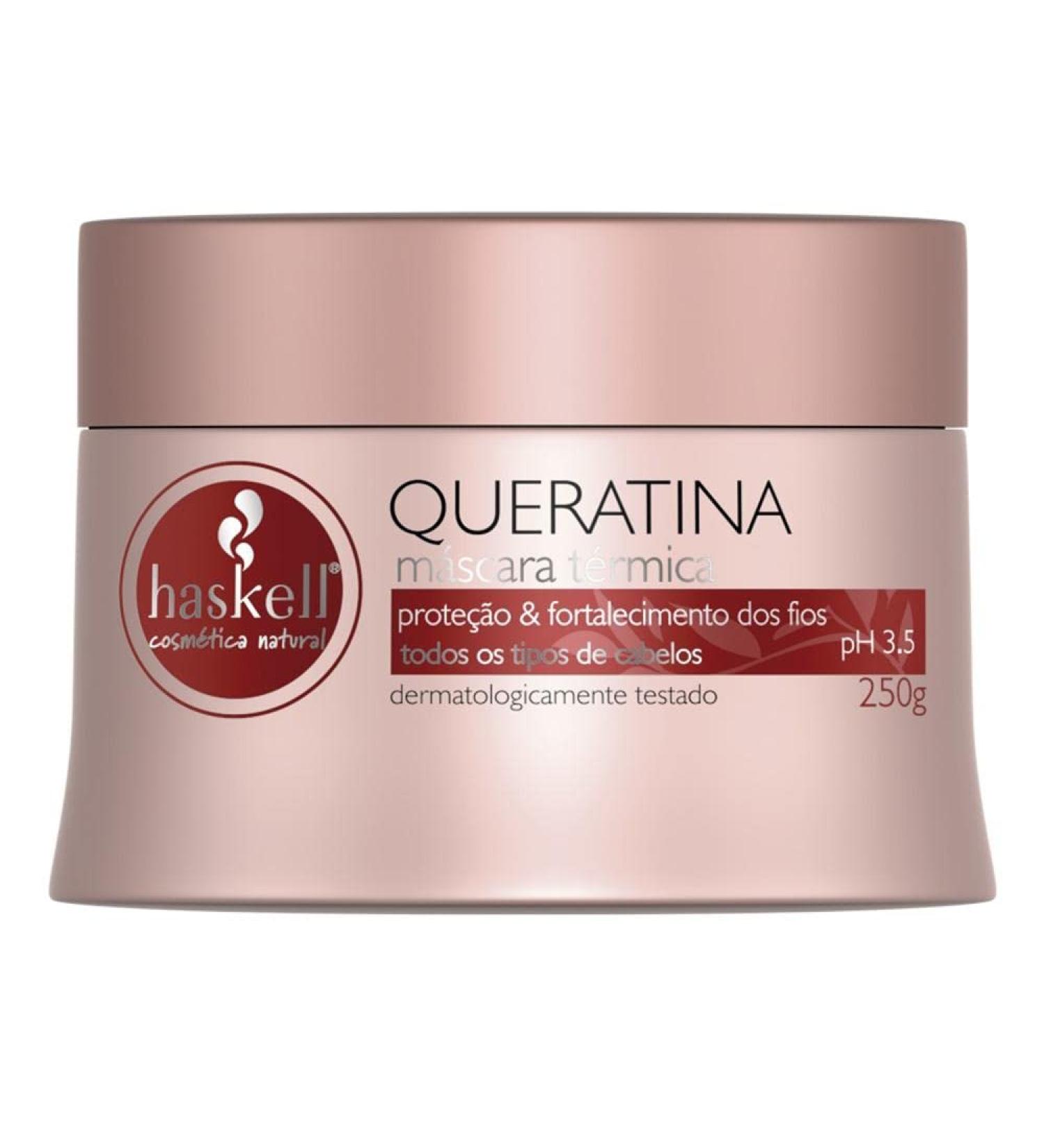 Haskell - Linha Queratina - Mascara Termica Protecao e Fortalecimento 250 Gr - (Keratin Collection - Protection and Strengthening Thermal Mask Net 5.29 Oz)