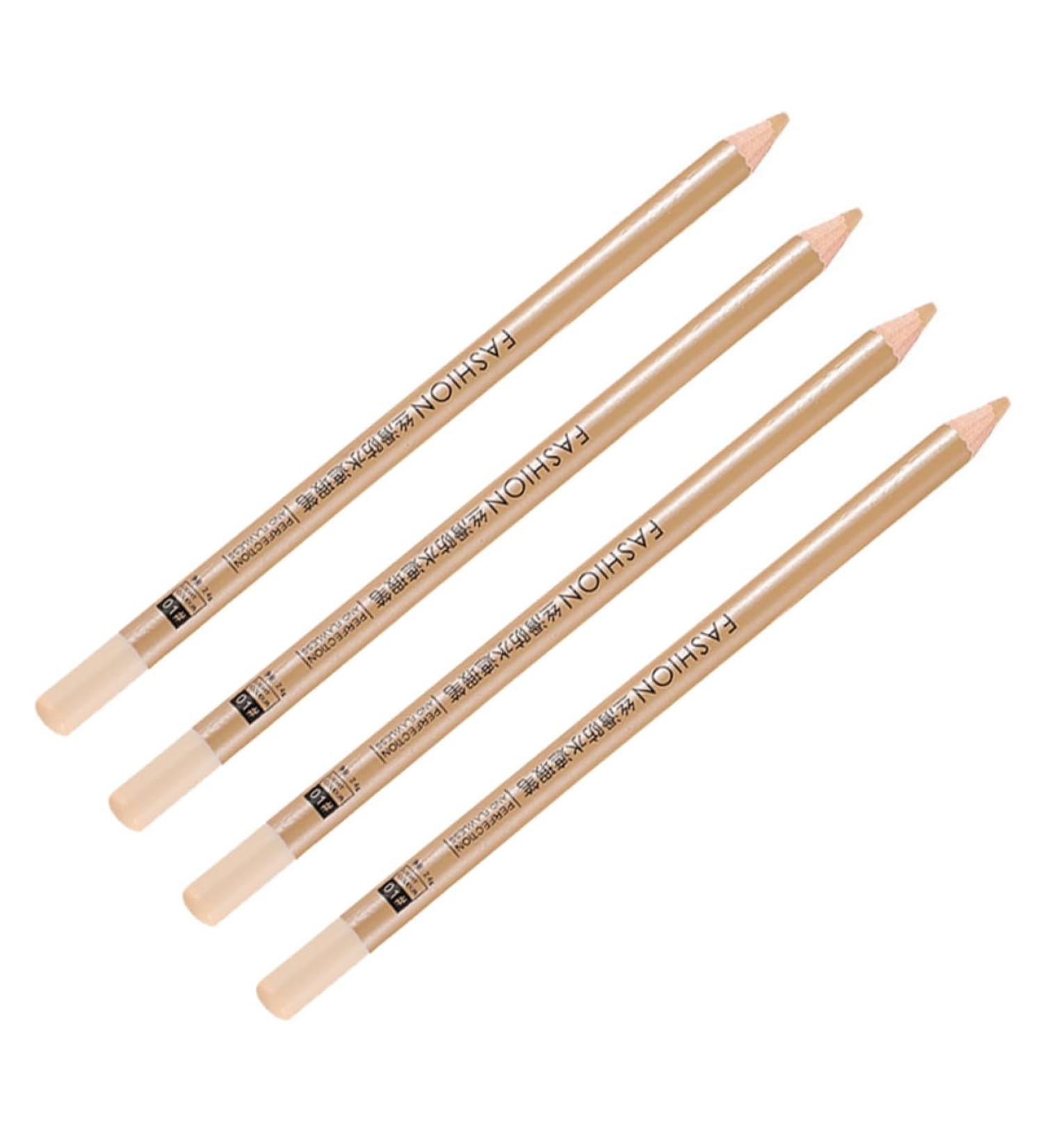 MUSISALY 4pcs Concealer Pen Eye Brightener Concealer Korean Concealer Pot Concealer Wooden White - Buy Online on SooperMarket.com