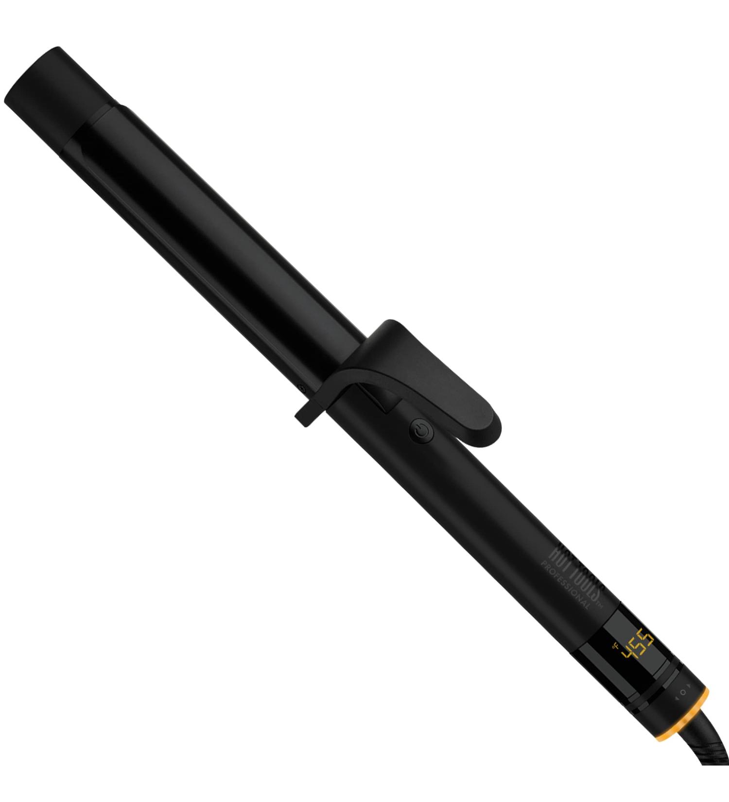 Hot Tools Pro Artist Black Gold Digital Curling Iron 1-1/4 inch - Medium Loose Curls and Tousled Waves - Buy Online on SooperMarket.com