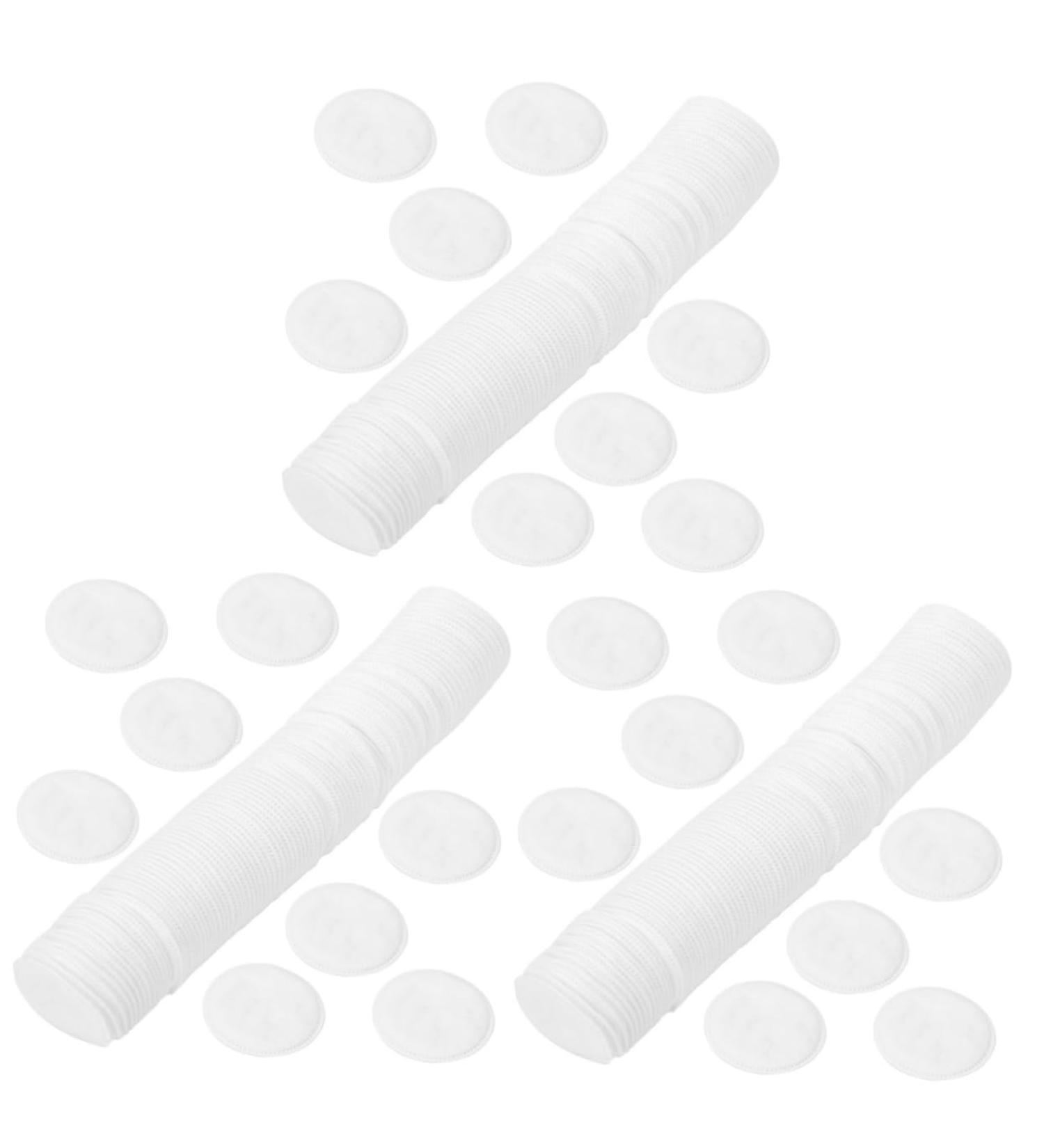 FRCOLOR 300 Pcs Reusable Cotton Rounds | Thick Overlock Face Pads & Nail Polish Remover | Eco-Friendly Non-Woven Travel Pads - Buy Online on SooperMarket.com