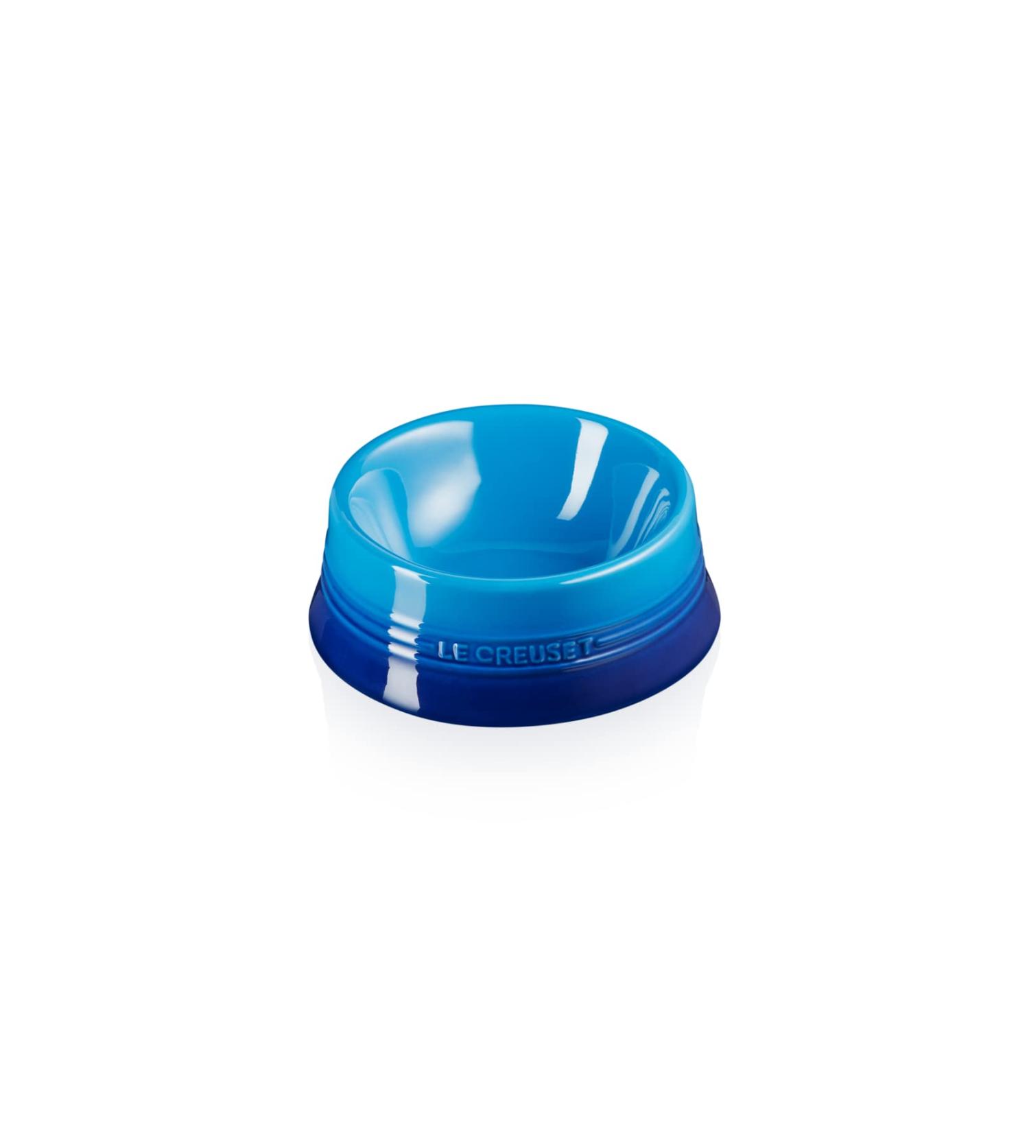 Le Creuset Stoneware Feeding Bowl M - 450 ml Azure - Perfect for Dogs & Cats | Buy Online - Buy Online on SooperMarket.com