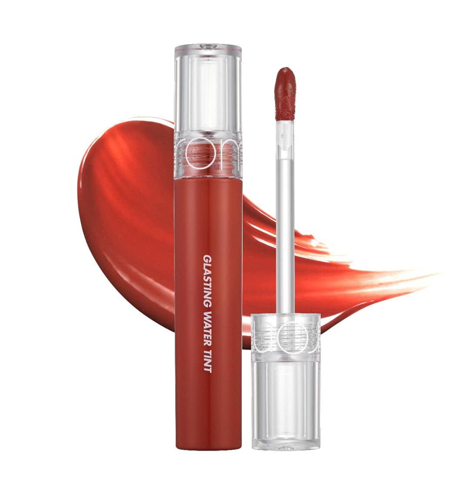 rom&nd Glasting Water Tint No.03 BRICK RIVER - Vivid Color & High Shine Lip Tint | Long-lasting & Moisturizing K-beauty Gloss for Natural Beauty - 4g/0.14oz - Buy Online on SooperMarket.com