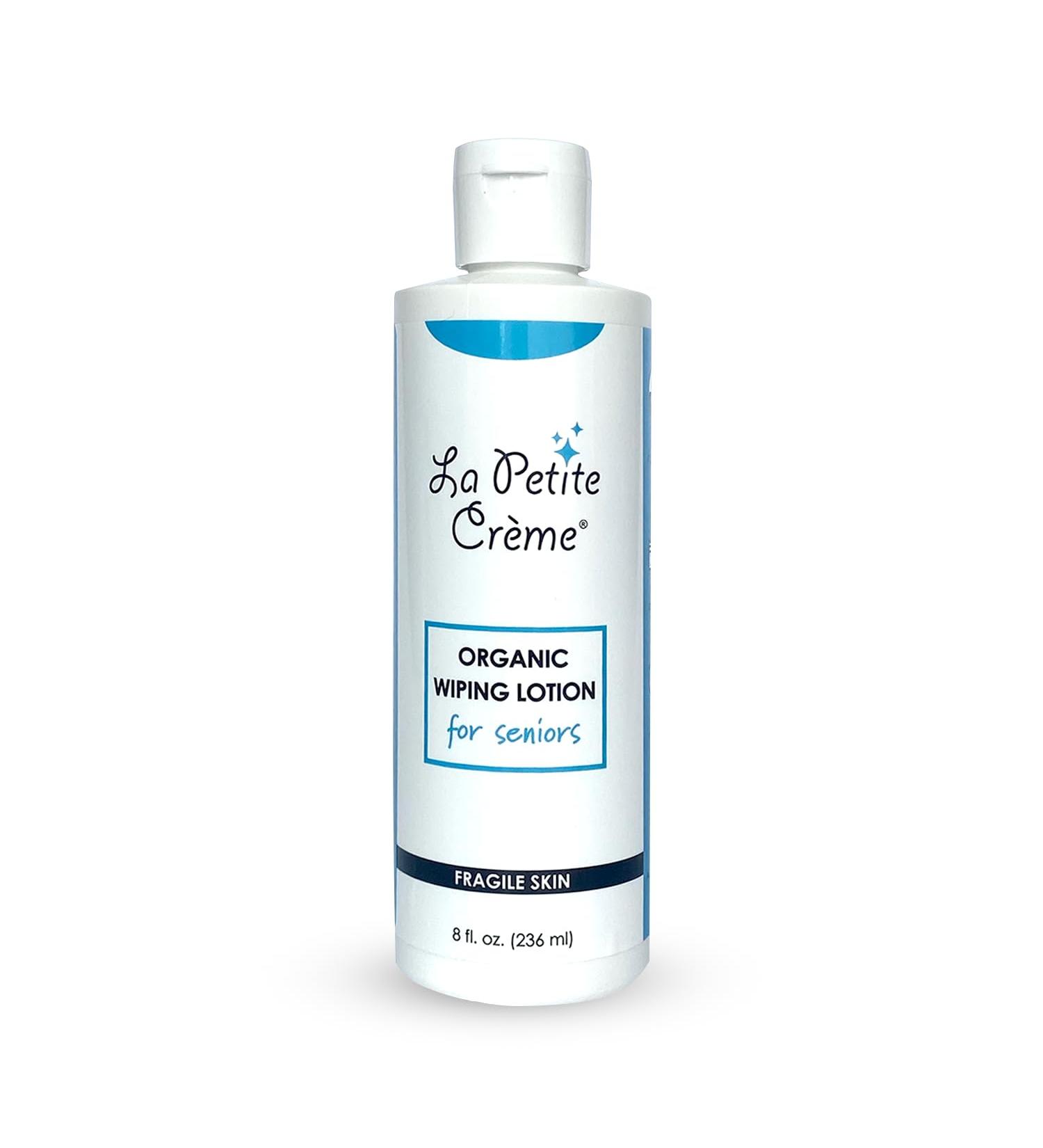 La Petite French Premium Liniment Wiping Lotion for Seniors - USDA Organic Incontinence Moisturizer & Skin Cleanser (8 oz) - Eco-Friendly Alternative to Wet Wipes - Buy Online on SooperMarket.com
