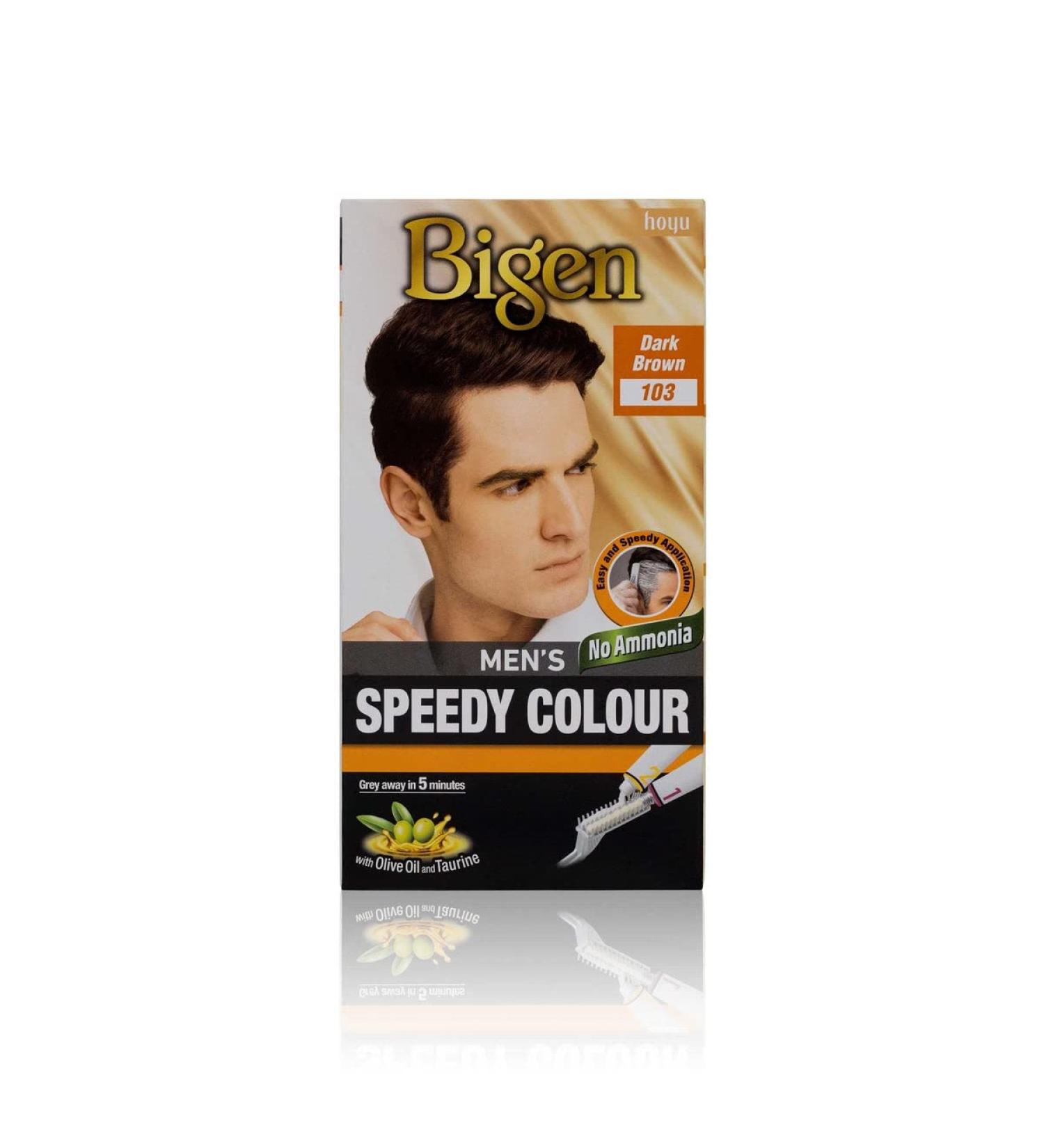 Bigen Men's Speedy Permanent Hair Colour - Dark Brown | Fast Shipping Worldwide - Buy Online on SooperMarket.com