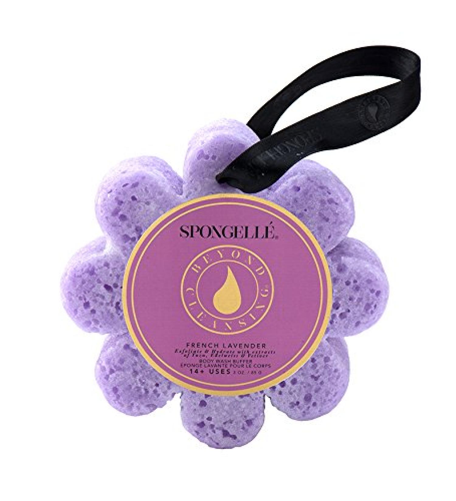 Spongelle Wild Flower 14+ Uses Body Wash Buffer  French Lavender  4.25 x 1.25