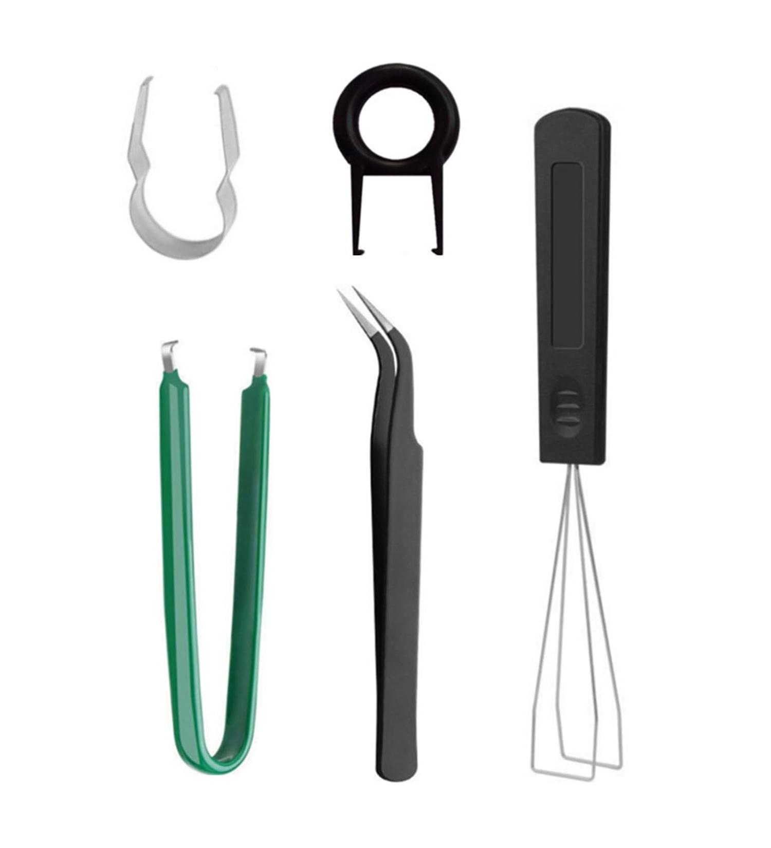 JSGHGDF 5 in 1 Computer Mechanical Keyboard Tool Set with Keycap Puller Switches Extractor and Anti-Static - Buy Online on SooperMarket.com