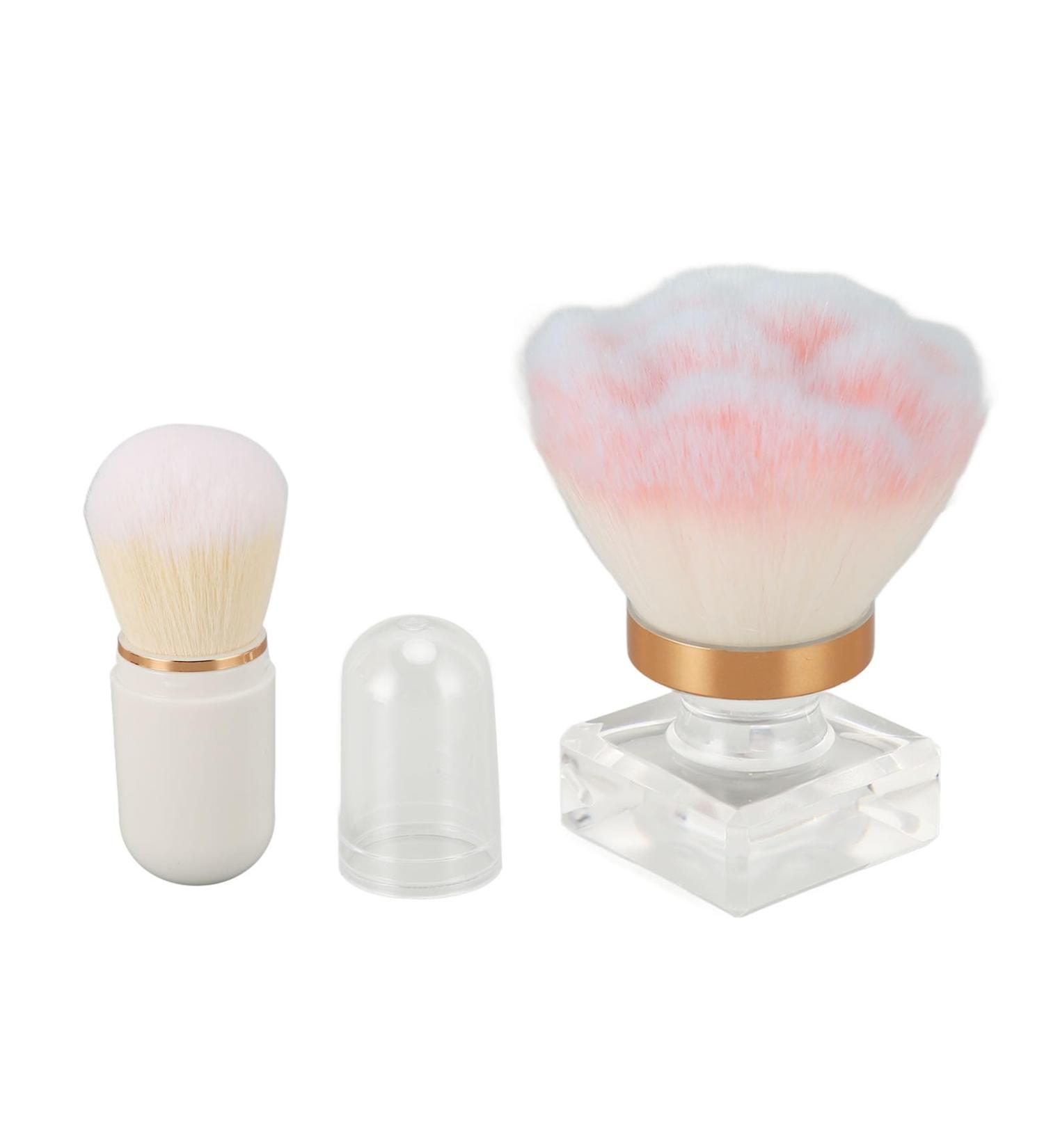 Transparent Handle Powder Brush Small Makeup Brush Lightweight Capsule Brush Portable for Blush - Buy Online on SooperMarket.com
