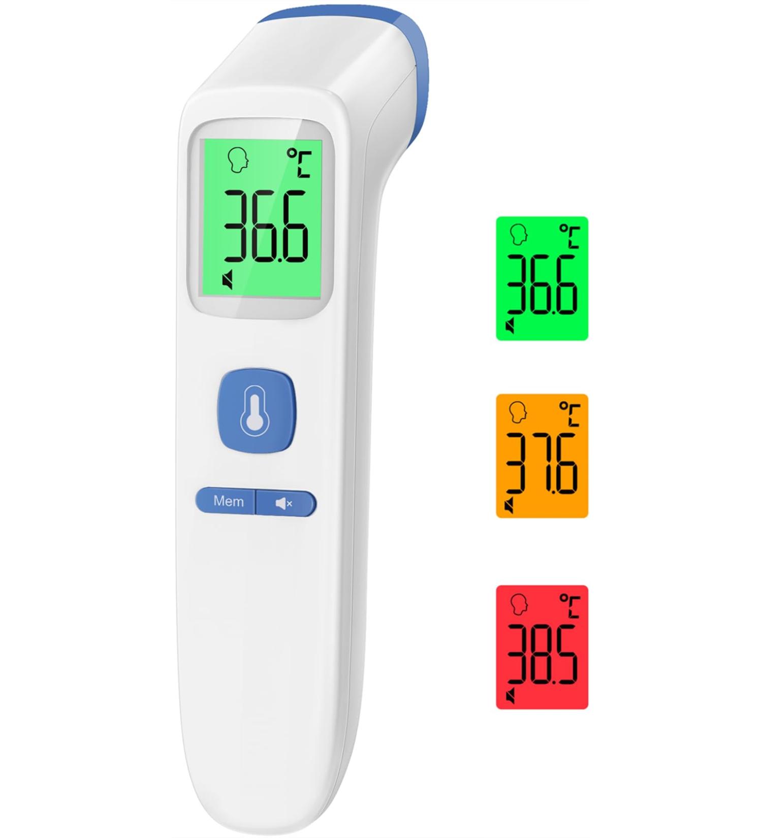 Buy Contactless Infrared Thermometer - Accurate Digital Fever Thermometer for Babies & Adults with Fever Alarm LCD Display & 35 Memory - Fast Shipping Worldwide - Buy Online on SooperMarket.com