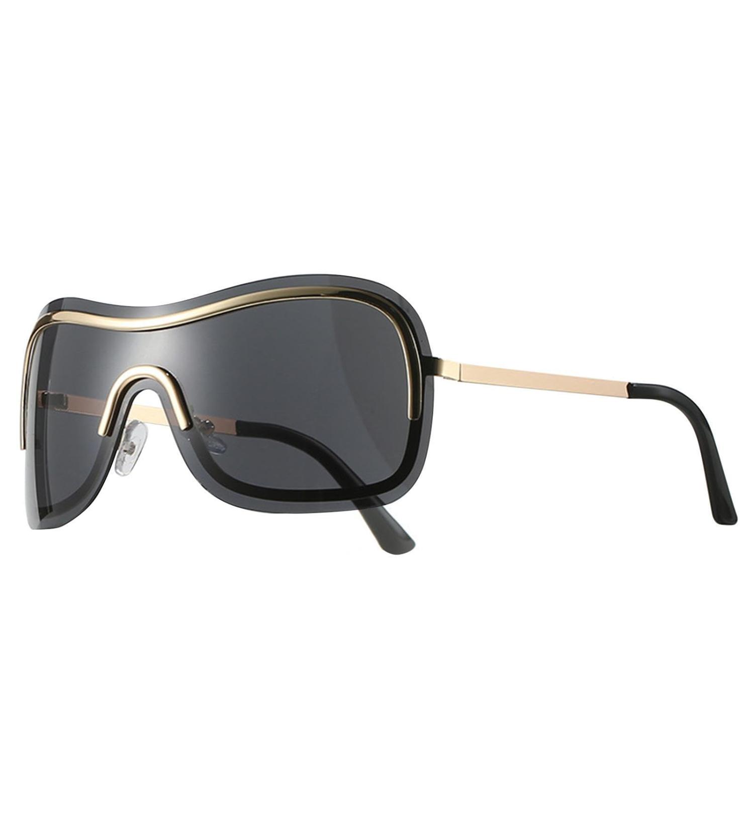 Sport Sunglasses | Women Sunglasses UV Protection Cycling Driving Fishing Sun Glasses Portable Wrap Around Cycling Puchen Gold Frame Full Gray Film - Buy Online on SooperMarket.com