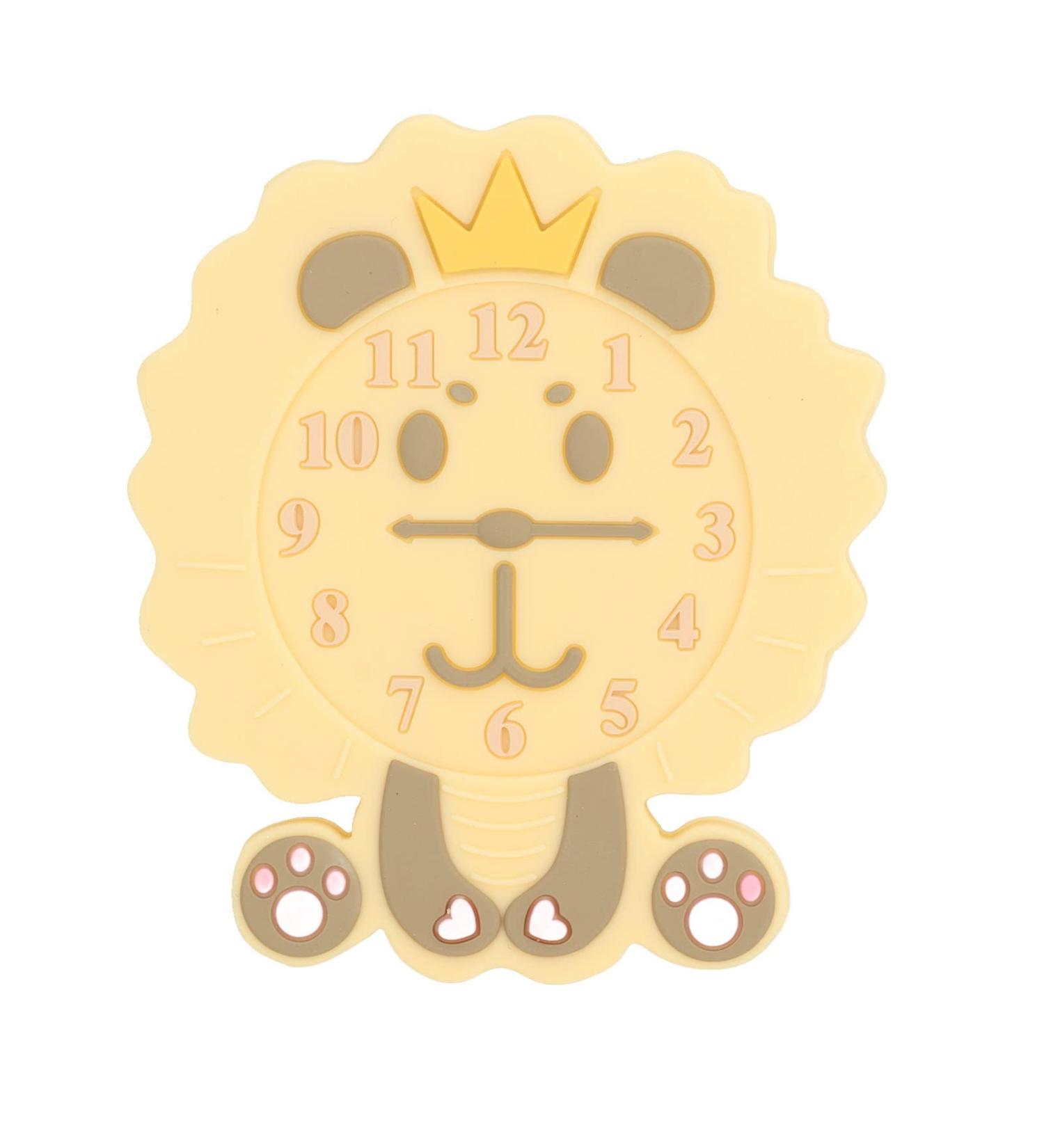 Cartoon Animal Alarm Clock Teething Toy for Babies - BPA Free Silicone Chew Toy - Buy Online on SooperMarket.com