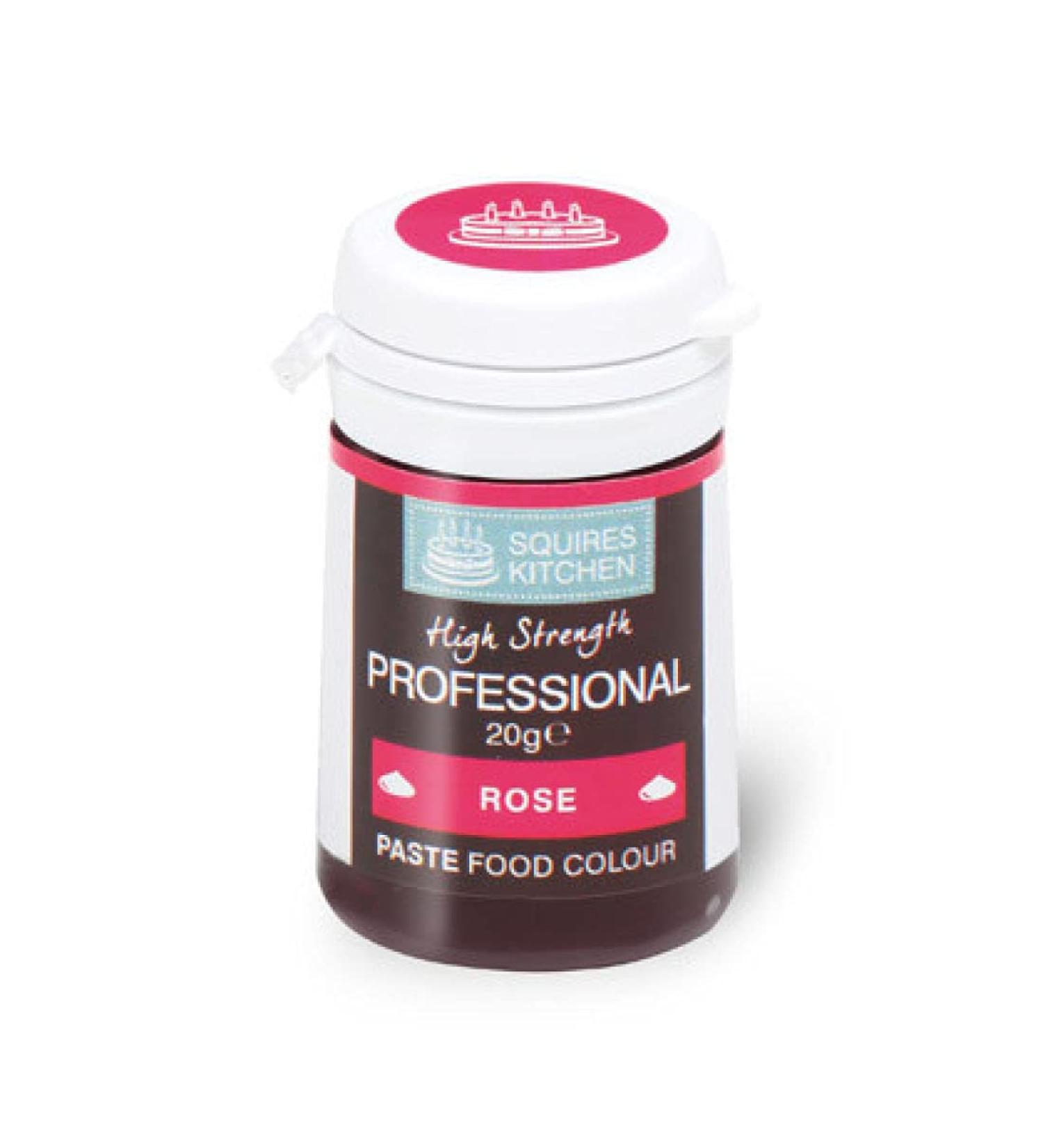 Squires Kitchen Professional Paste Food Colour Rose 20g