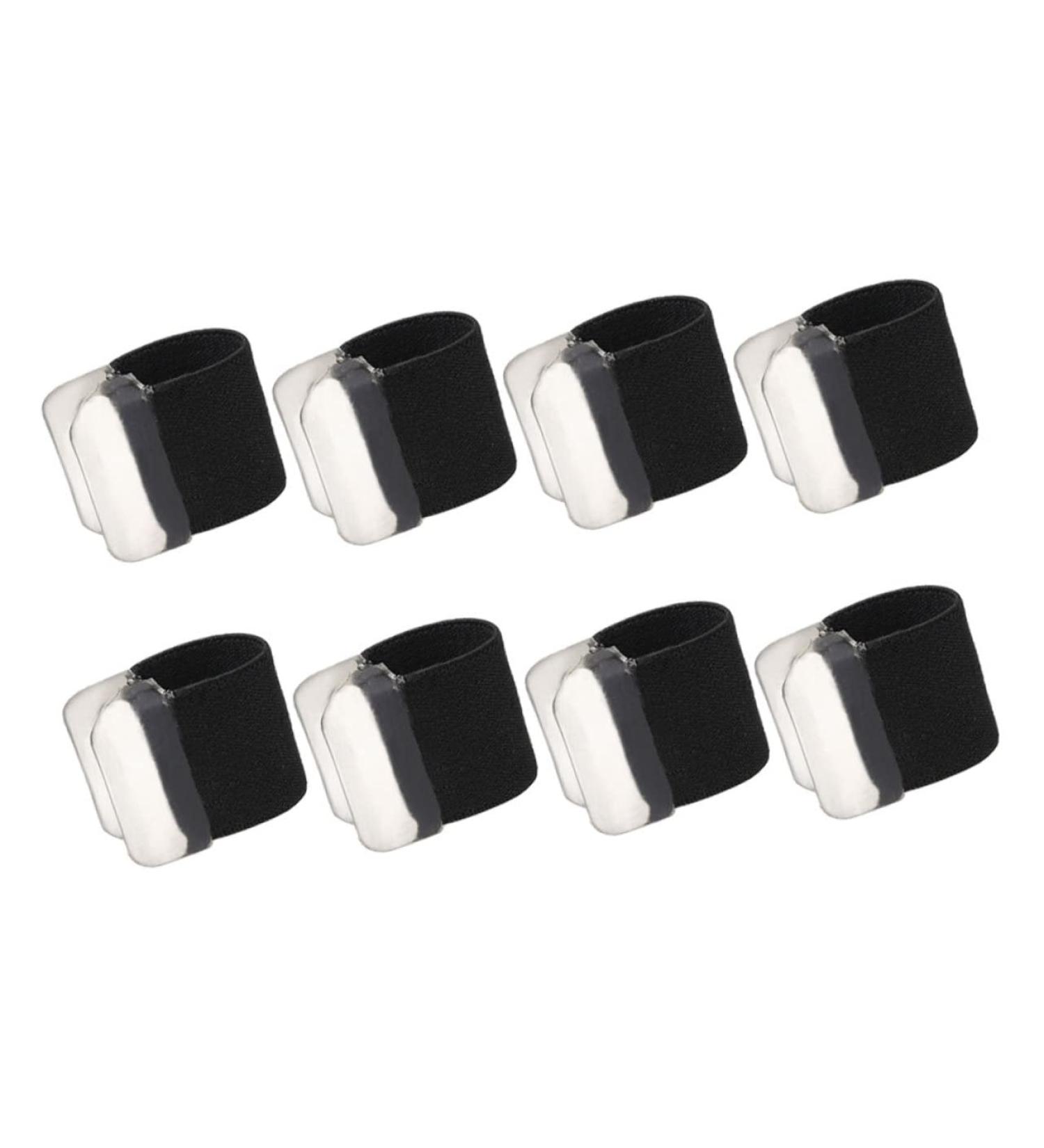 FOMIYES Orthopedic Toe Separator and Straightener - 4 Pairs, Flexible Bunion Corrector for Men and Women - Black, 2.5x2cm - Buy Online on SooperMarket.com