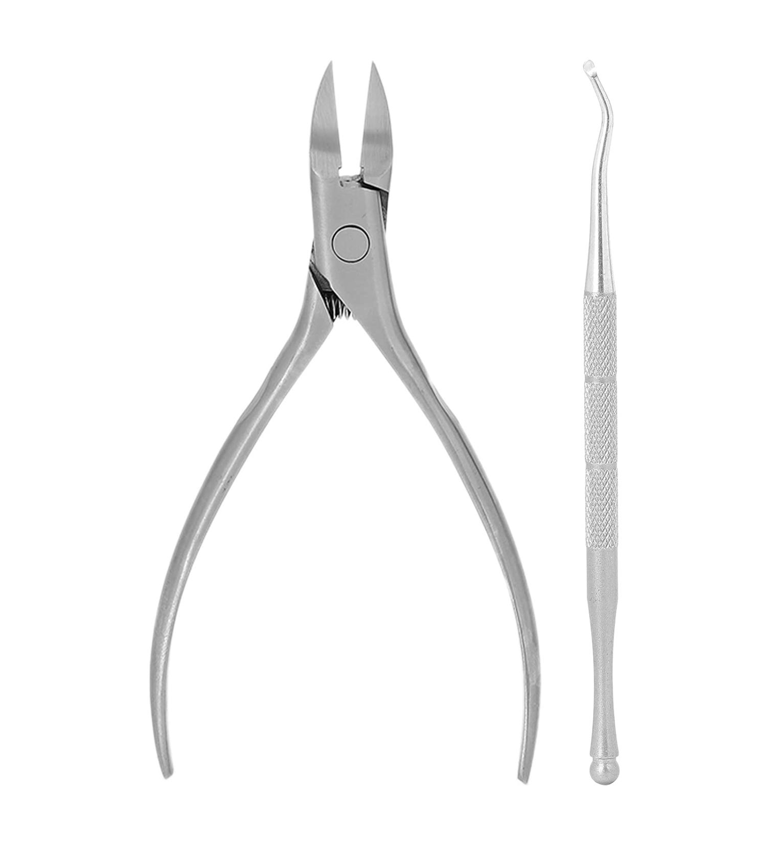 Cuticle Trimmer Angled Ends Cuticle Clipper Stainless Steel Streamlined Handle Not Easy To for Hand(Streamer Silver) - Buy Online on SooperMarket.com