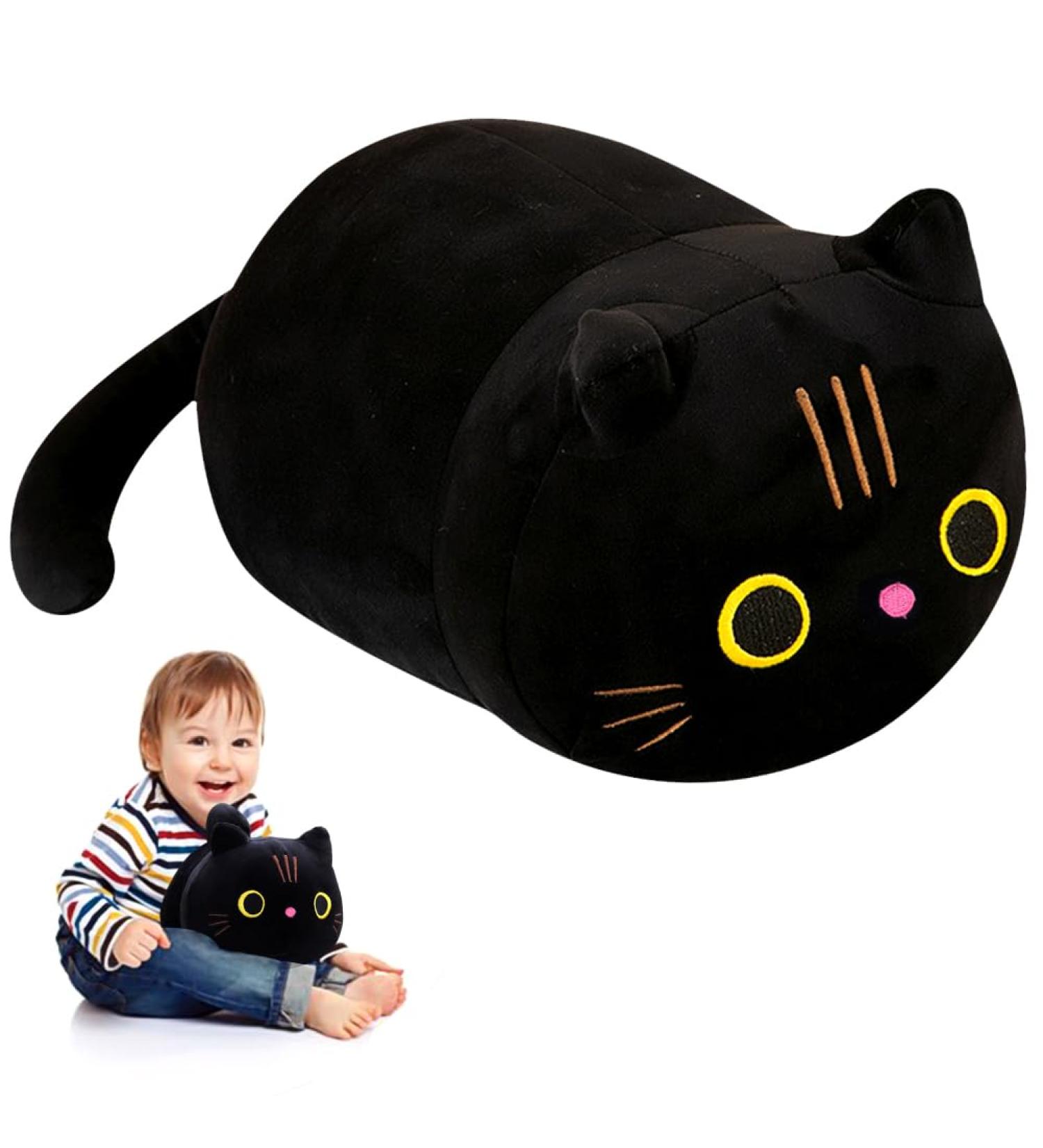 Black Cat Plush Doll 35CM Black Cat Plush Toy Black Cat Gifts For Girls Stuffed Black Cat Animal Plush Toys Black Cat Plush Pillow Super Soft Stuffed Toy Black Cat Gift - Buy Online on SooperMarket.com