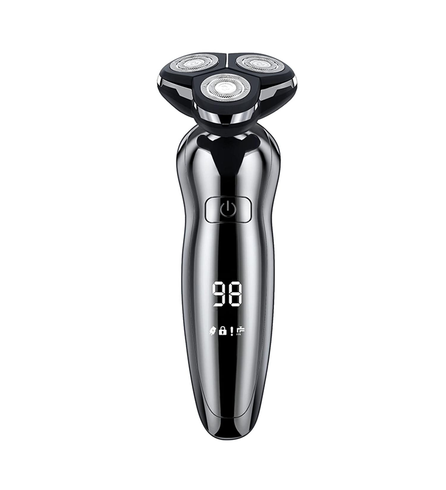 Men's Electric Shaver - 3 in 1 Rotary Razor & Trimmer | Cordless Waterproof & USB Rechargeable - Buy Online on SooperMarket.com