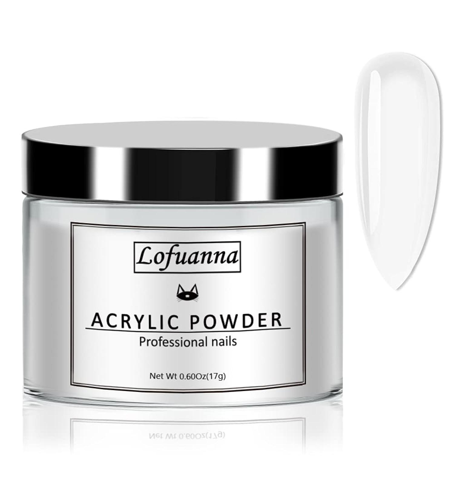 Lofuanna 17g Professional Clear Acrylic Powder Salon Quality Acrylic Nail Powder for Nails Extension Nail Art System for Home/Salon - Buy Online on SooperMarket.com