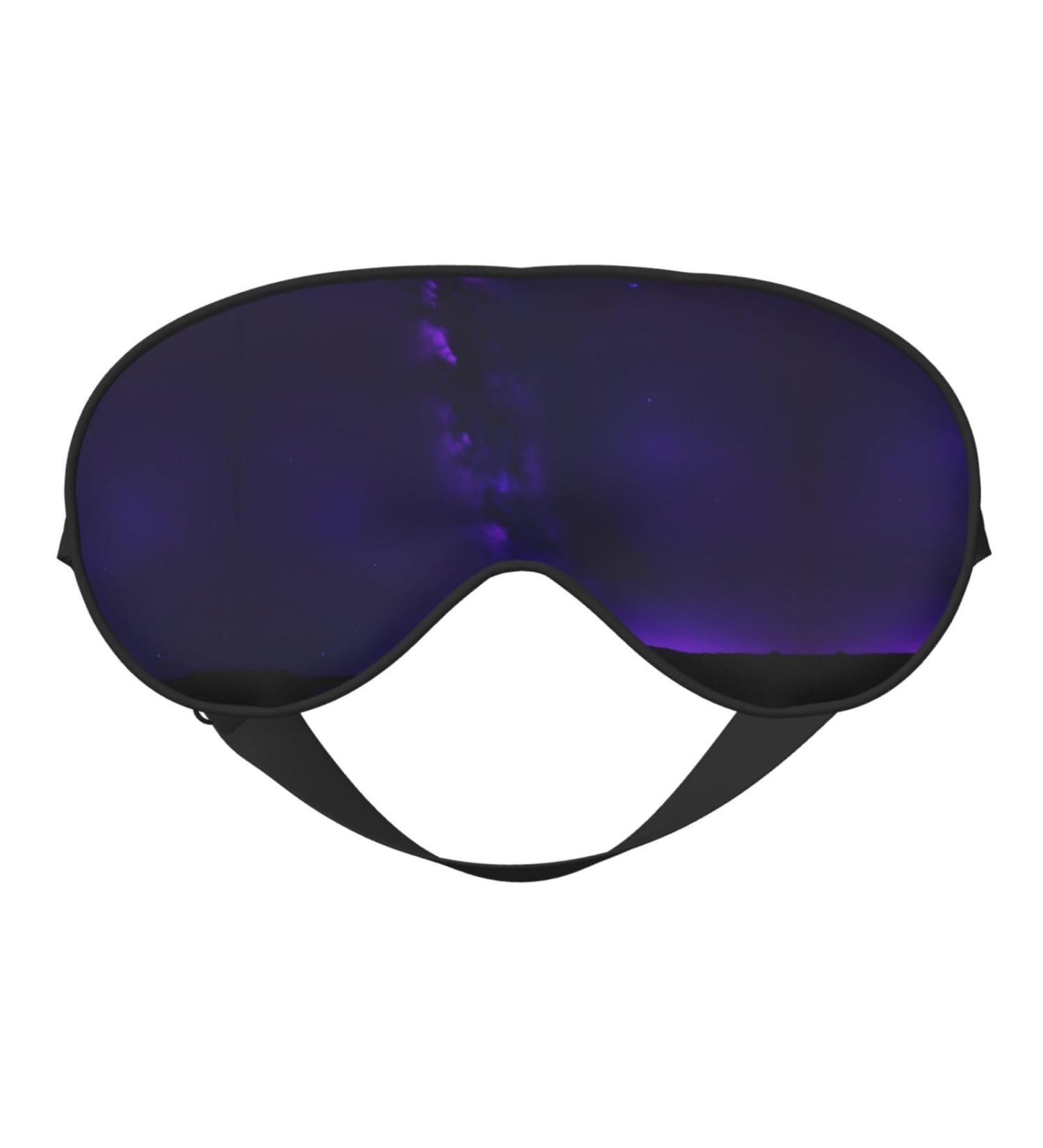 Purple Starry Sky Soft Sleep Eye Mask - Breathable Eye Patch for Women | Perfect for Travel & Relaxation - Buy Online on SooperMarket.com