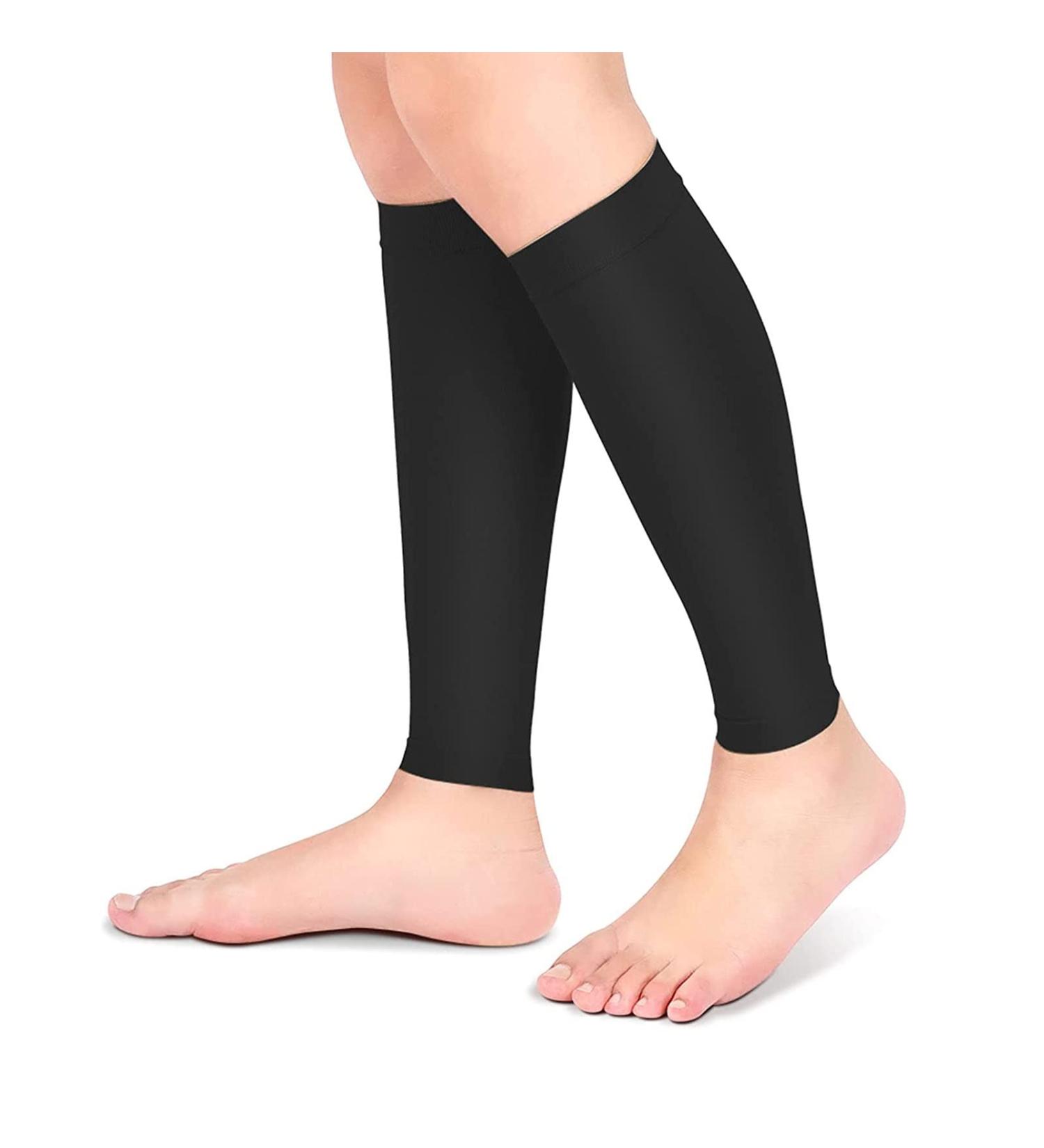 Shop Compression Stockings for Men & Women - Elastic Calves Support for Running & Sports (Black Size L) - Buy Online on SooperMarket.com