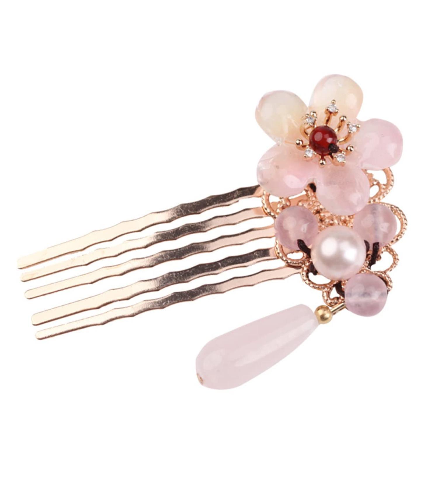 Didiseaon 1pc Hair Comb Hair Accessories Pearl Hair Decorations Crystal Hair Comb Crystal Headpiece Bridal Hair Clip Flower Hair Clips for Women Wedding Bride Glass Bangs Comb - Buy Online on SooperMarket.com