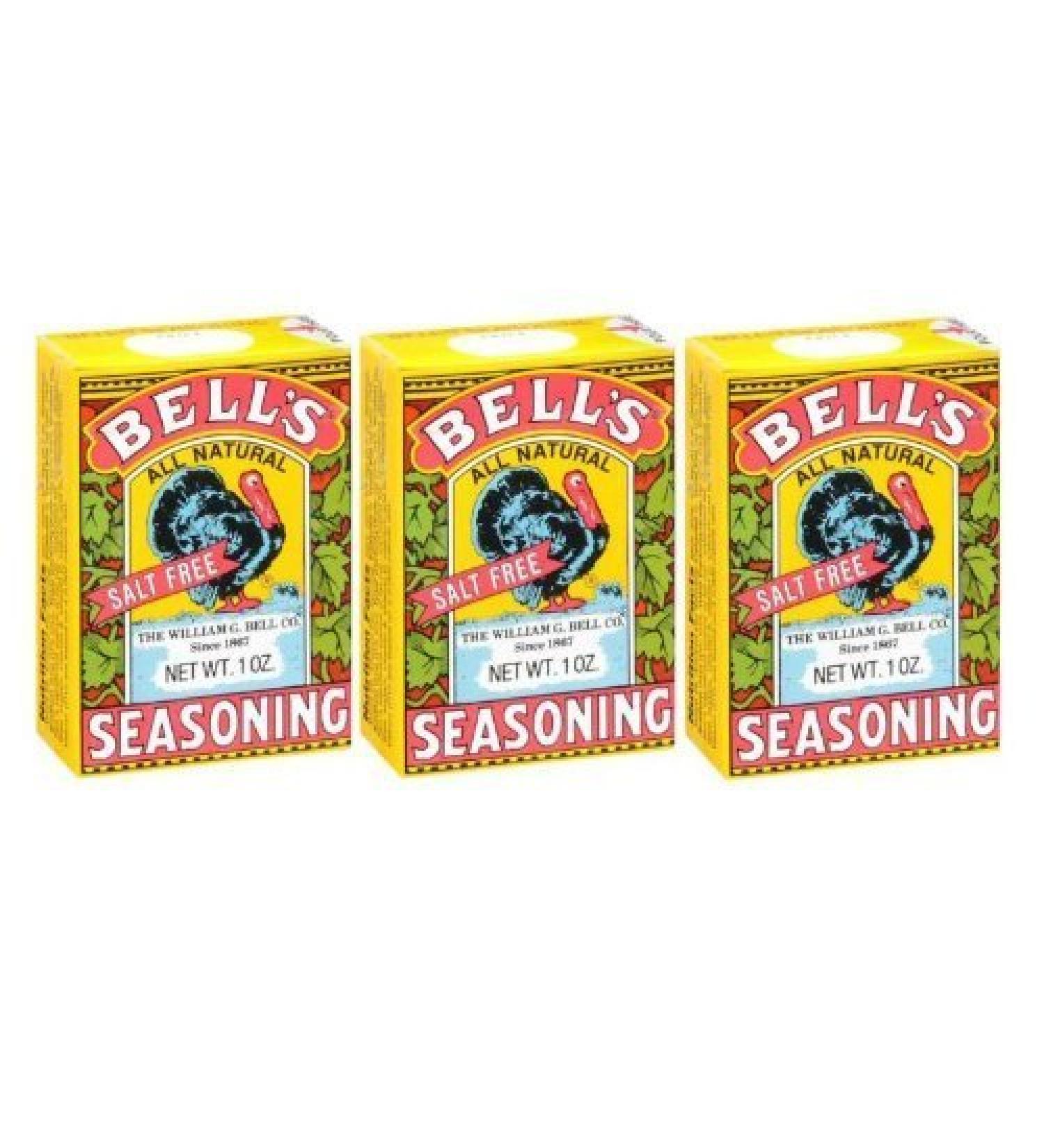 Bell's All Natural Salt Free Poultry / Turkey Seasoning 1 Oz (Pack of 3) 1 Ounce (Pack of 3)
