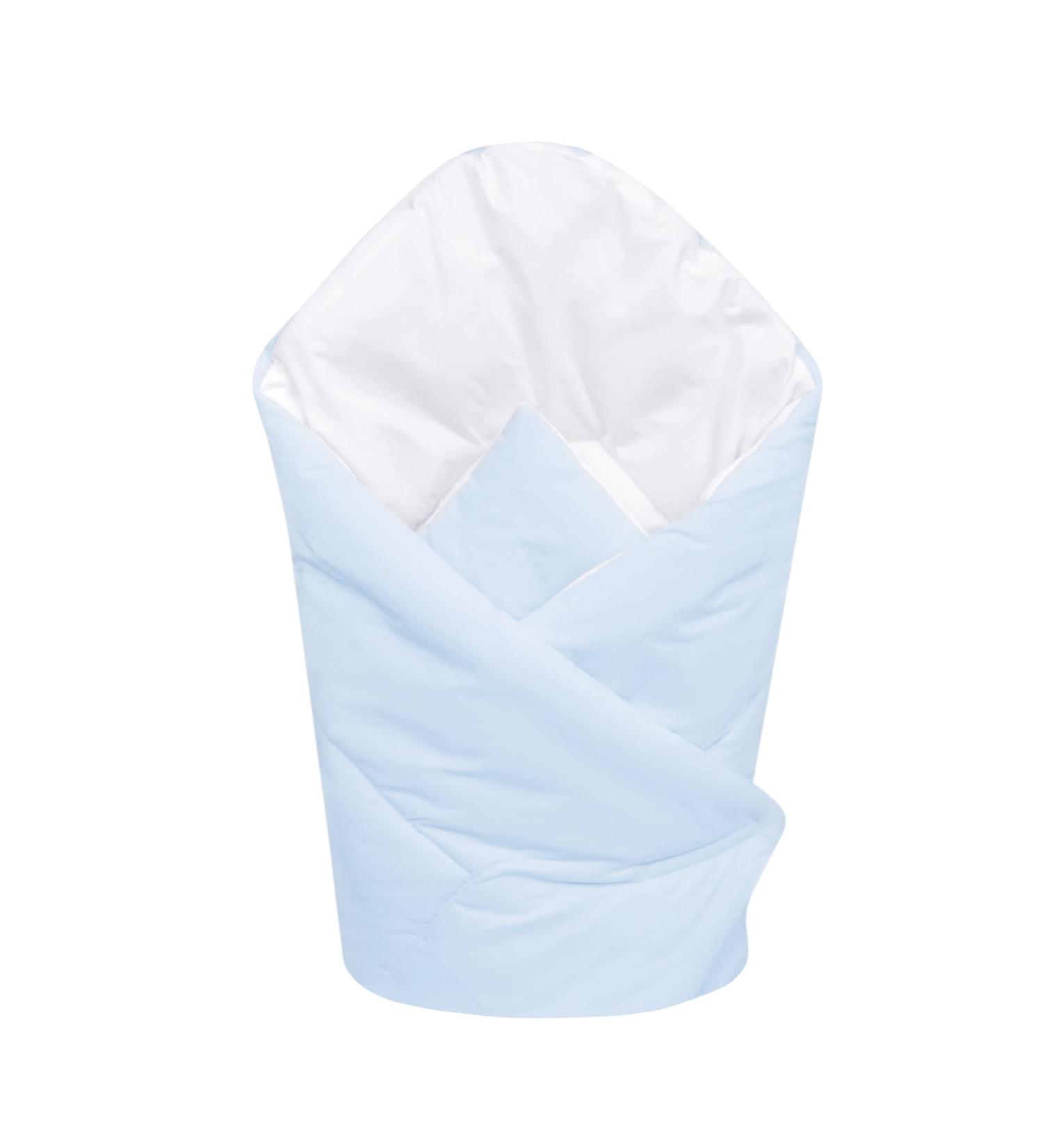 Baby Swaddle Wrap Blanket | Newborn Cotton Swaddling Sleeping Bag 0-3 Months (Blue) - Buy Online on SooperMarket.com