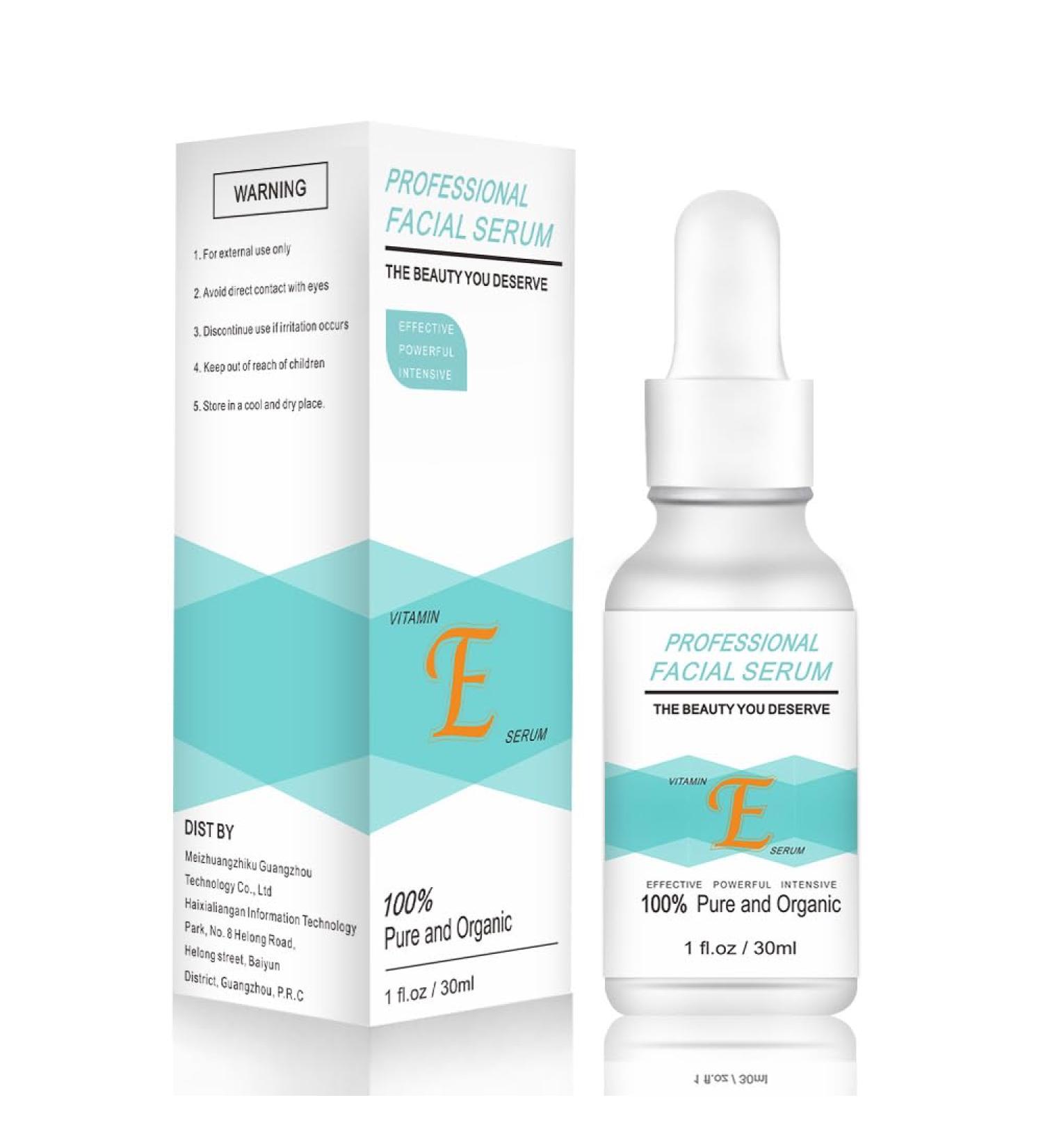 Vitamin E Serum for Face | 20% Anti-Aging Formula with Vitamin C | Reduces Dryness Dark Spots & Wrinkles | 1 fl oz - Buy Online on SooperMarket.com