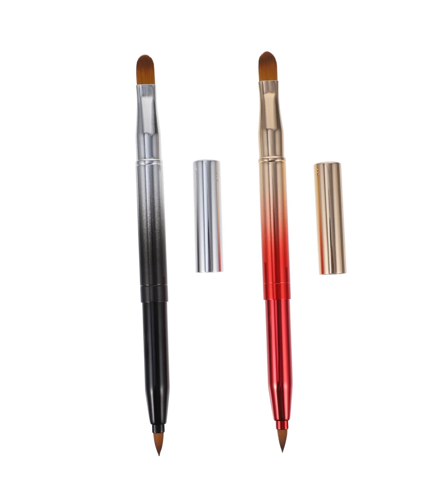 NOLITOY 2pcs Lipstick Wand & Eyelash Tool - Travel Makeup Brush & Multi-Function Eyebrow Applicator for Flawless Eye Shadow - Buy Online on SooperMarket.com