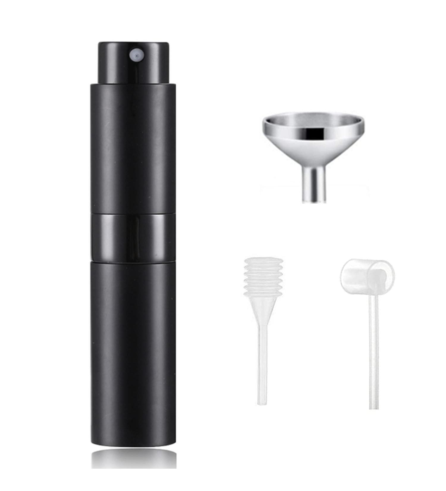 SONGQEE 8ml Travel Perfume Atomiser Refillable Mini Refillable Perfume Bottle Aftershave Spray Bottle Upgraded Perfume Atomizer Perfume Pod and Refill Pump for Outdoor Traveling (Black) - Buy Online on SooperMarket.com