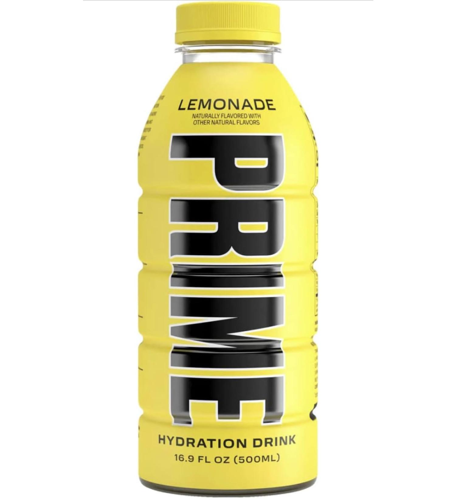 Zi Foam Prime Hydration Yellow Lemonade Drink By KSI & Logan Paul 500ml - US Import - Buy Online on SooperMarket.com