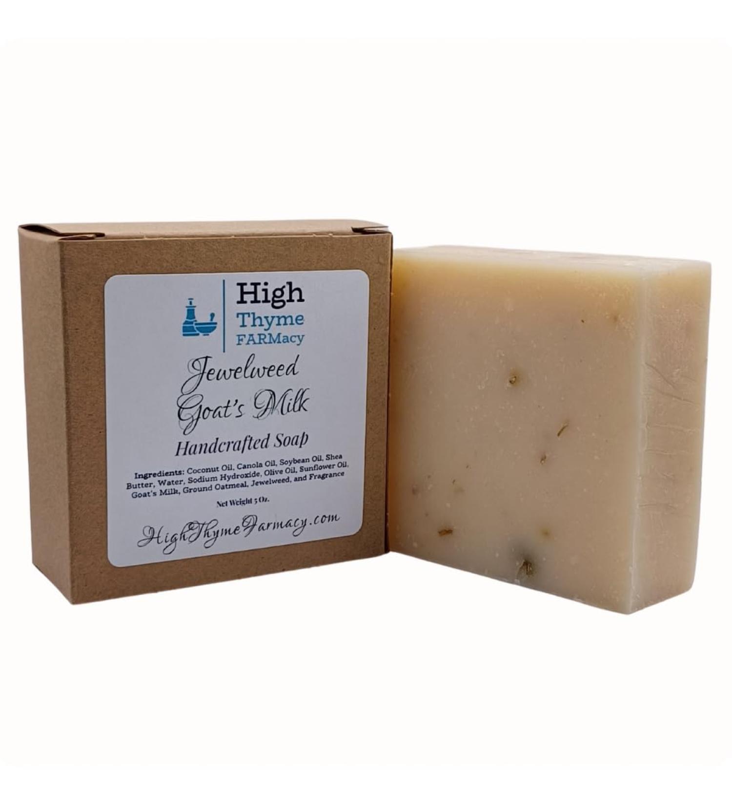 Jewelweed Goat's Milk & Oatmeal Soap - Handcrafted 5 Oz Goat Milk Soap Bar for Nourished Skin - Buy Online on SooperMarket.com