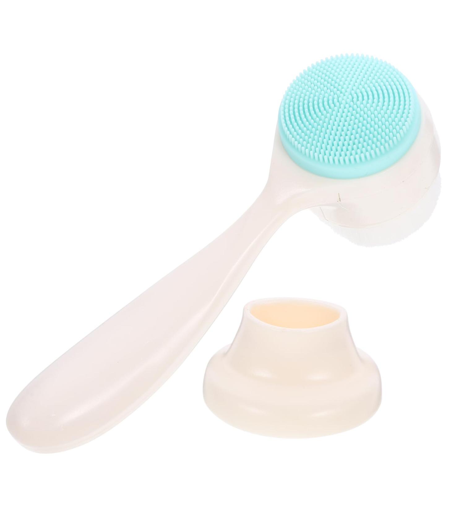 Manual Face Brush - Deep Cleansing Tool for Skin Care | Pore Cleaner & Face Washing Brush with Holder - Buy Online on SooperMarket.com