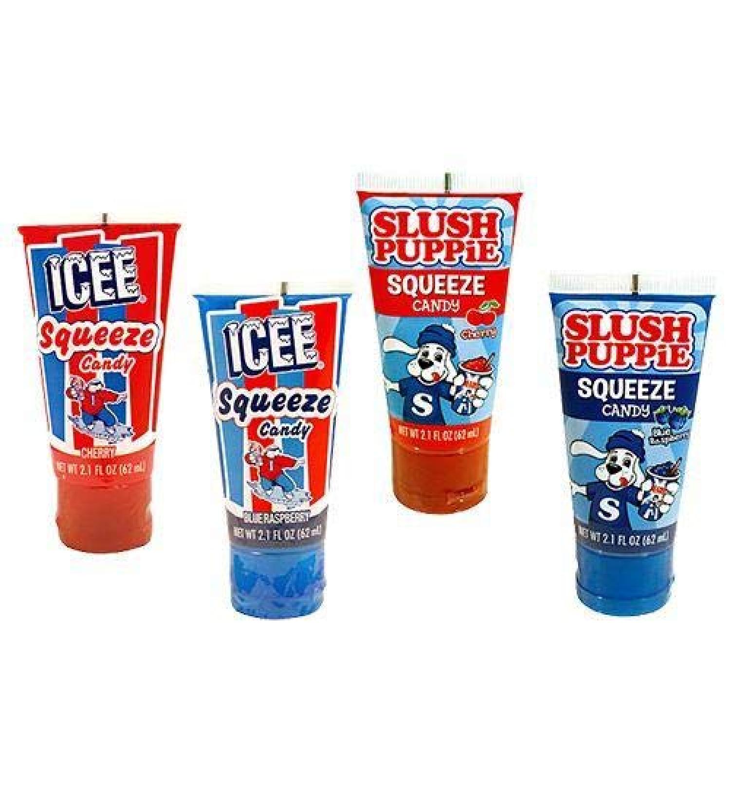 Slush Puppie Squeeze Candy 12 Count - Delicious Fruit Flavored Liquid Candy - Buy Online on SooperMarket.com