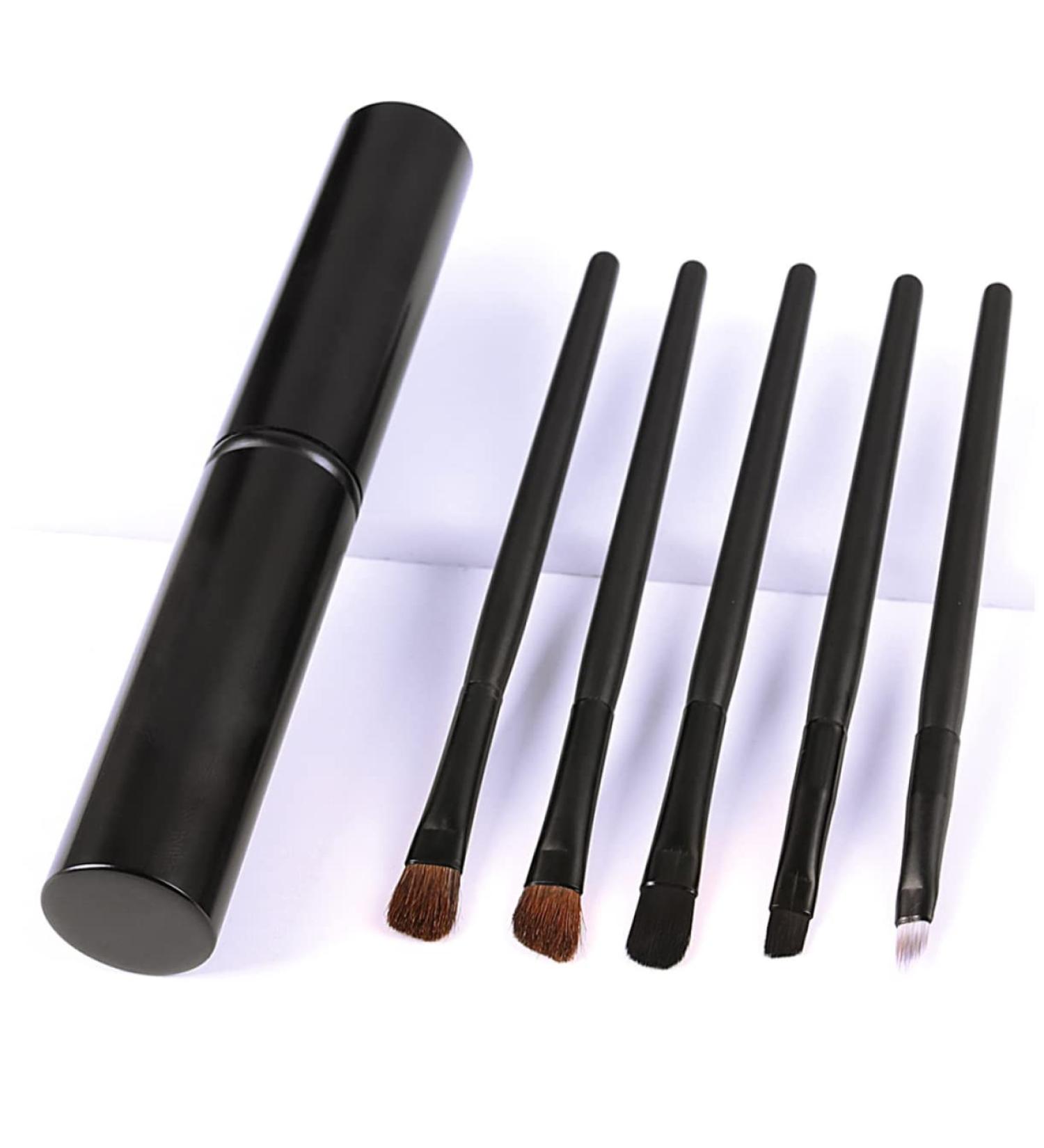 Healeved 5pcs Eyeshadow Brush with Case Eyeshadow Brush Kit Liner Brush for Eyes Blackriflecoffee - Buy Online on SooperMarket.com
