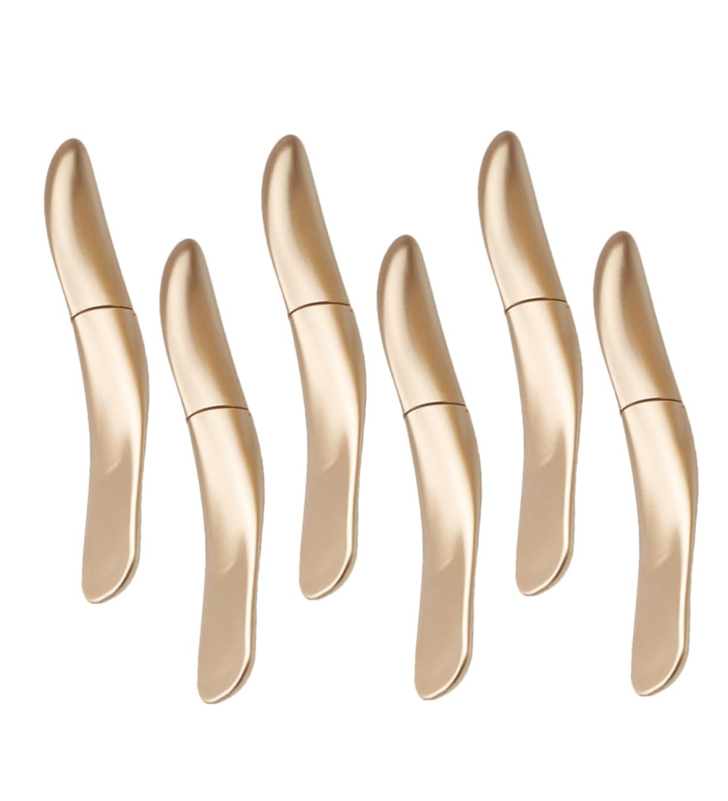 HAPINARY 6pcs Eyeliner Empty Tube Gold Lip Gloss Mascara Wands Mascara Tubes Makeup Dispenser Bottle DIY Abs - Buy Online on SooperMarket.com