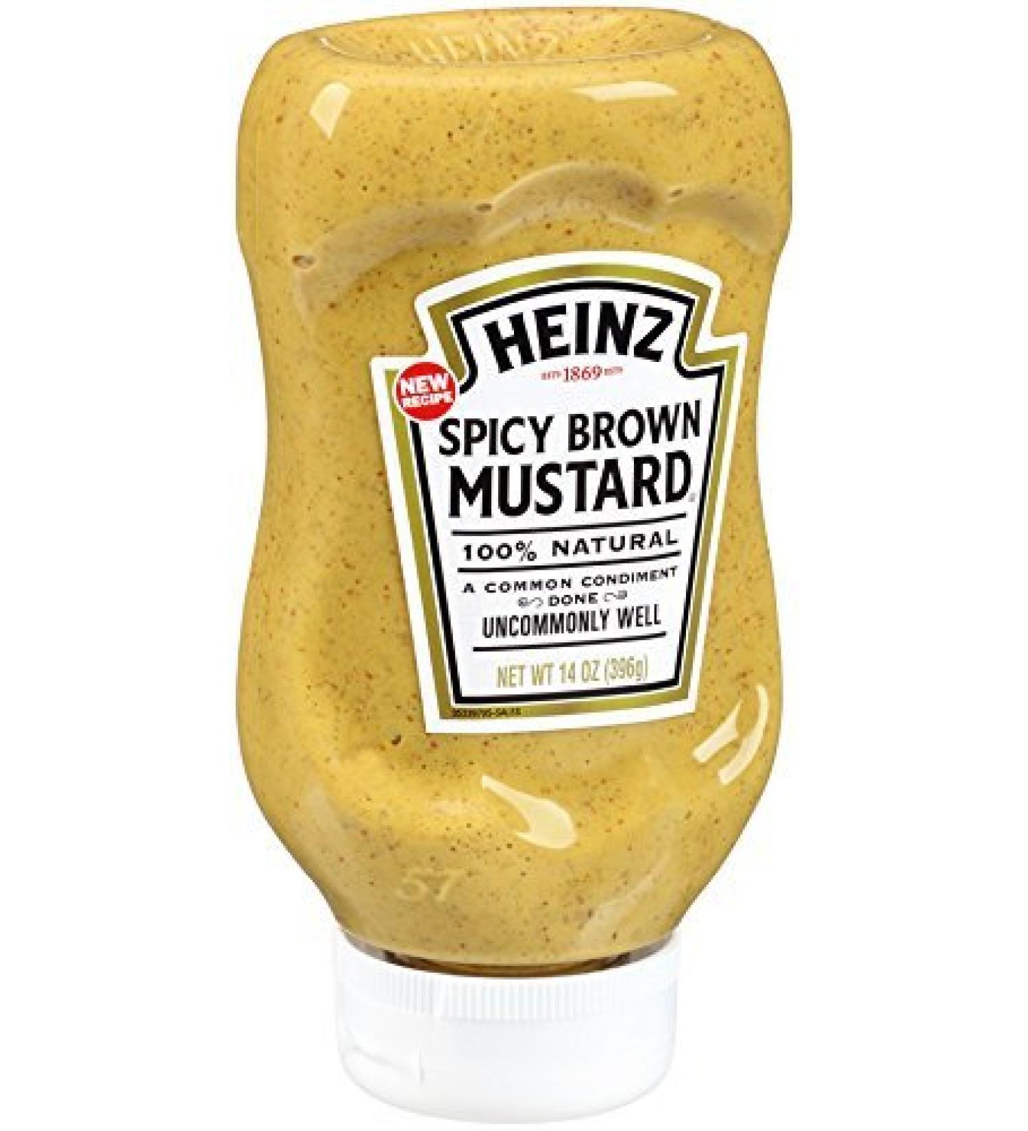 Heinz Spicy Brown Mustard, 14 oz (Package of 2 - 14 oz bottles )