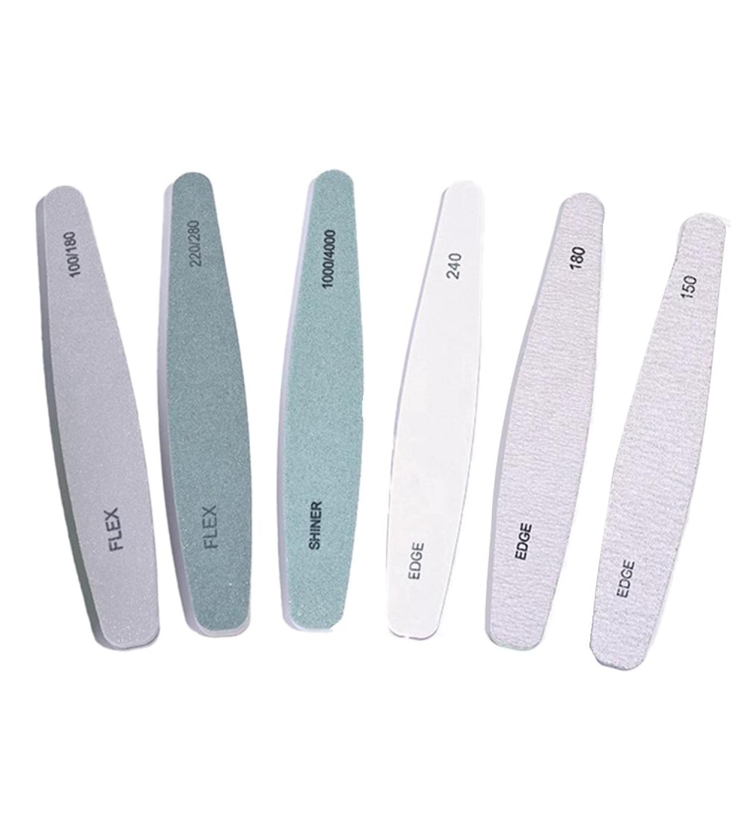 Kuuddker 6-Piece Nail File Manicure Tool Set Washing Sand Polishing Sponge Manicure Professional Nail Trimming Tools - Buy Online on SooperMarket.com