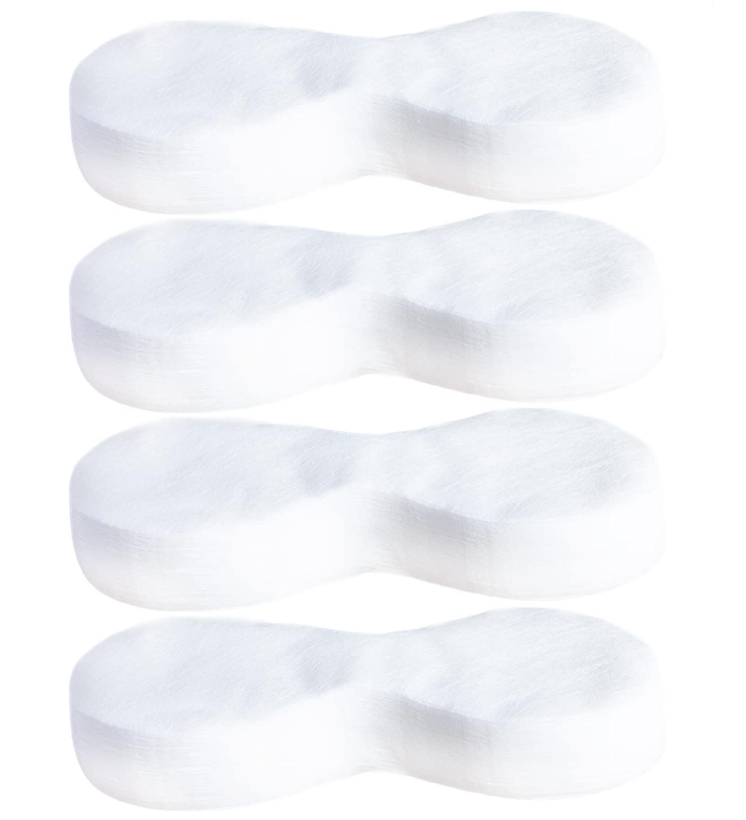 400 Sheets Disposable Non-Woven Eye Mask Paper Cotton Covers for Skincare Spa - White - 7.48 x 2.48 Inch - Buy Online on SooperMarket.com