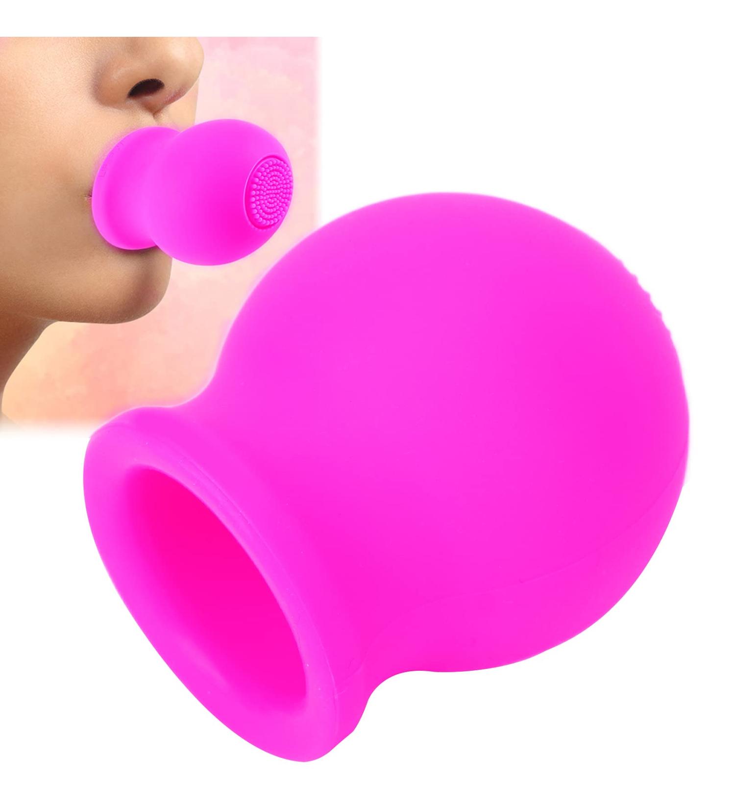 Instant Lip Plumper Tool - Selban Supplement for Fuller Lips | Large Round Enlarger | Pink Lip Enhancement Kit - Buy Online on SooperMarket.com