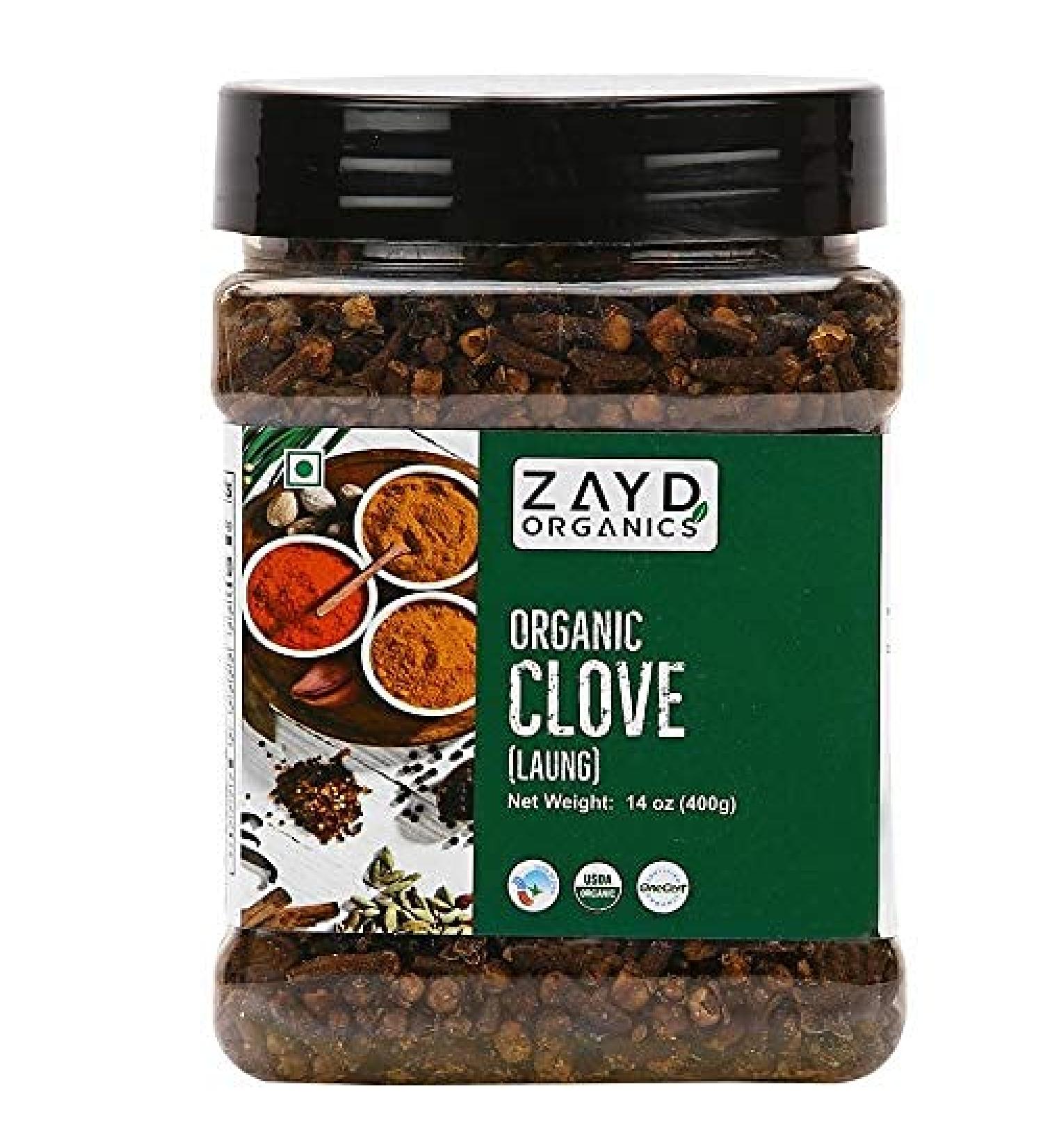 Zayd Organics Cloves - Organic Whole Laung USDA Certified - 14oz (400g) - Buy Online on SooperMarket.com