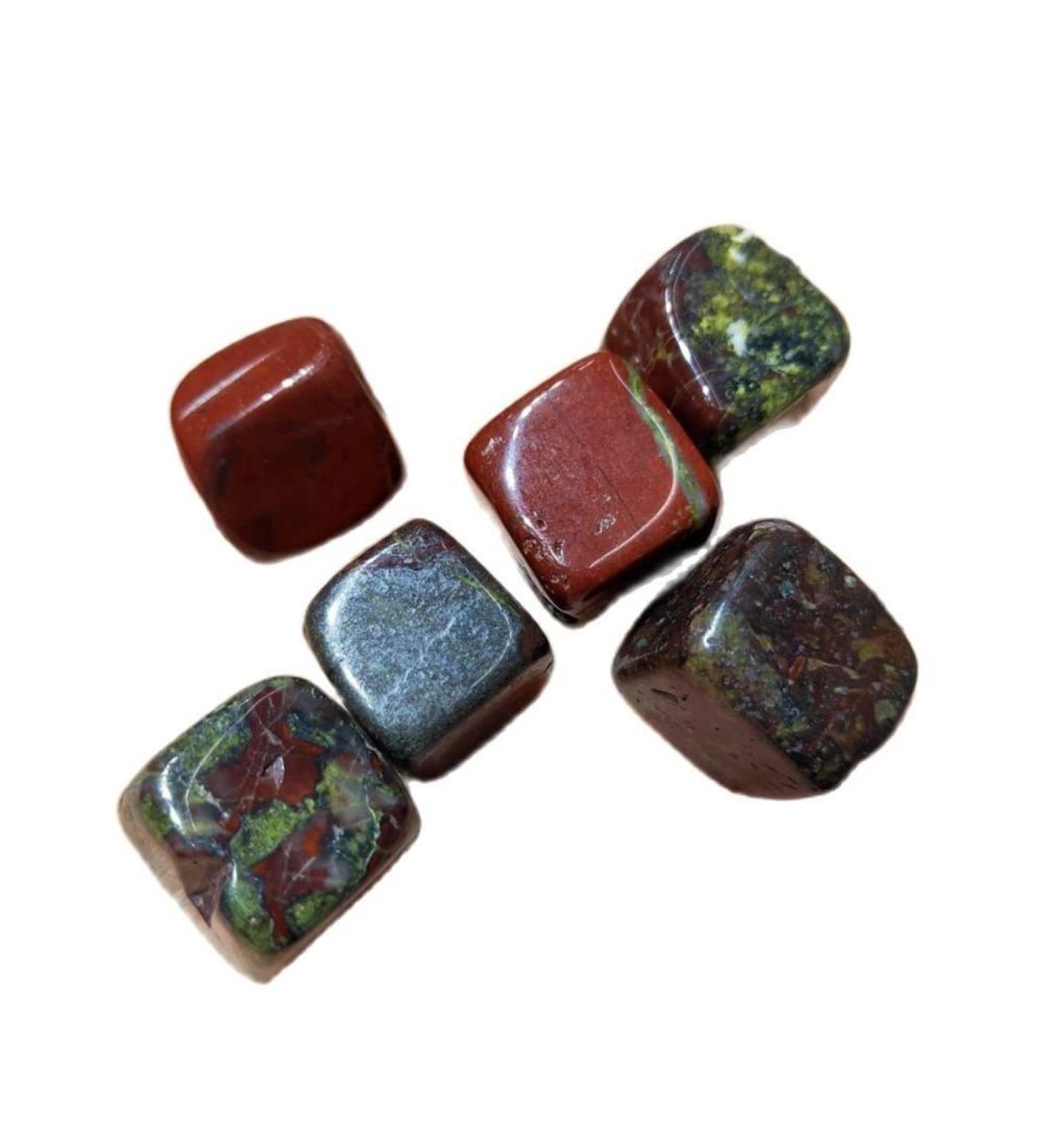 Natural Crystals and Stones 4pcs Natural Dragon Blood Stone Cube Quartz Polished Stone Crystal Gemstone Crystal Gravel Natural Quartz Crystals for Decoration kaixun - Buy Online on SooperMarket.com
