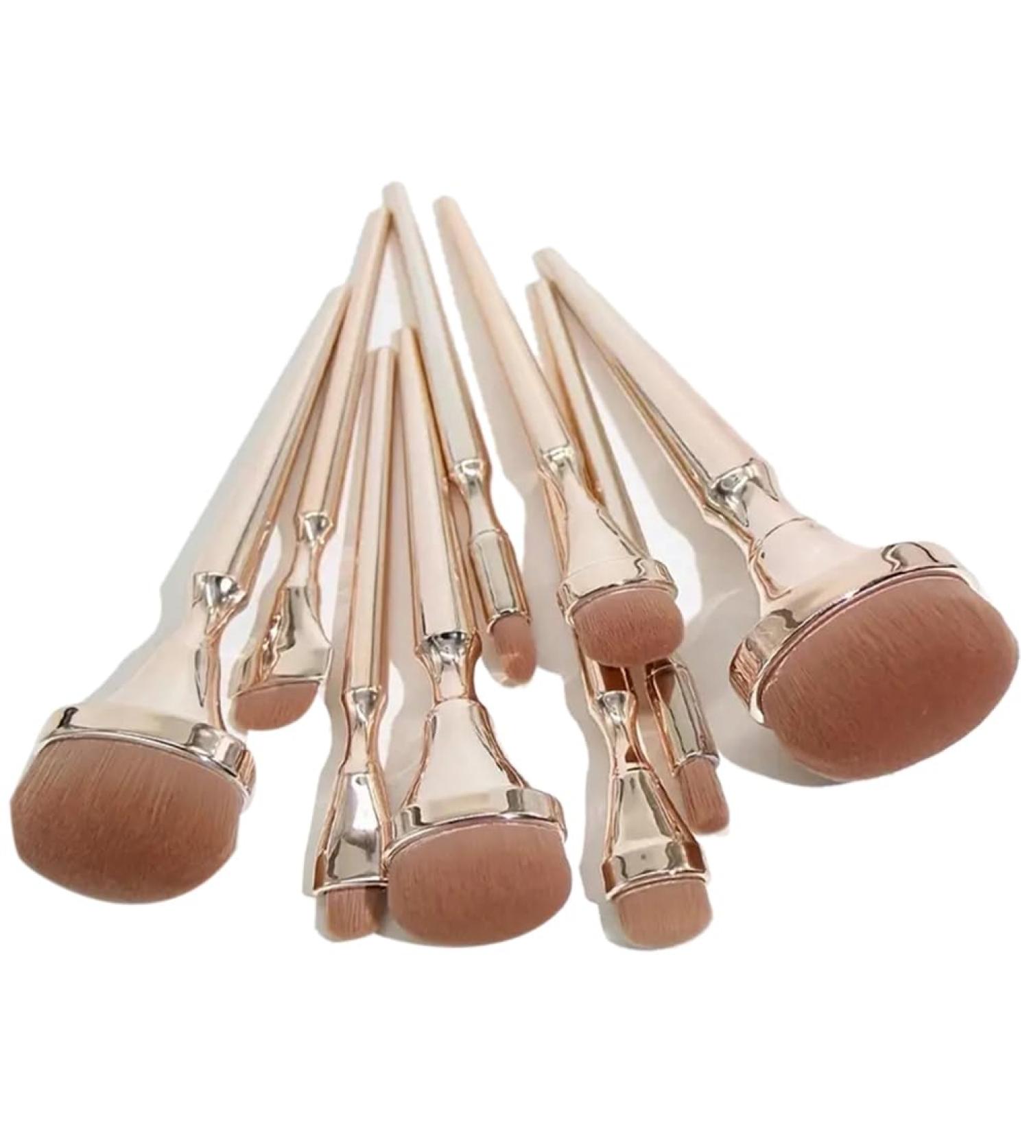 TsoLay 9 Golden Oval Makeup Brush Beginner Brush Traceless Makeup Brush Set Eyeshadow Brush Set - Buy Online on SooperMarket.com